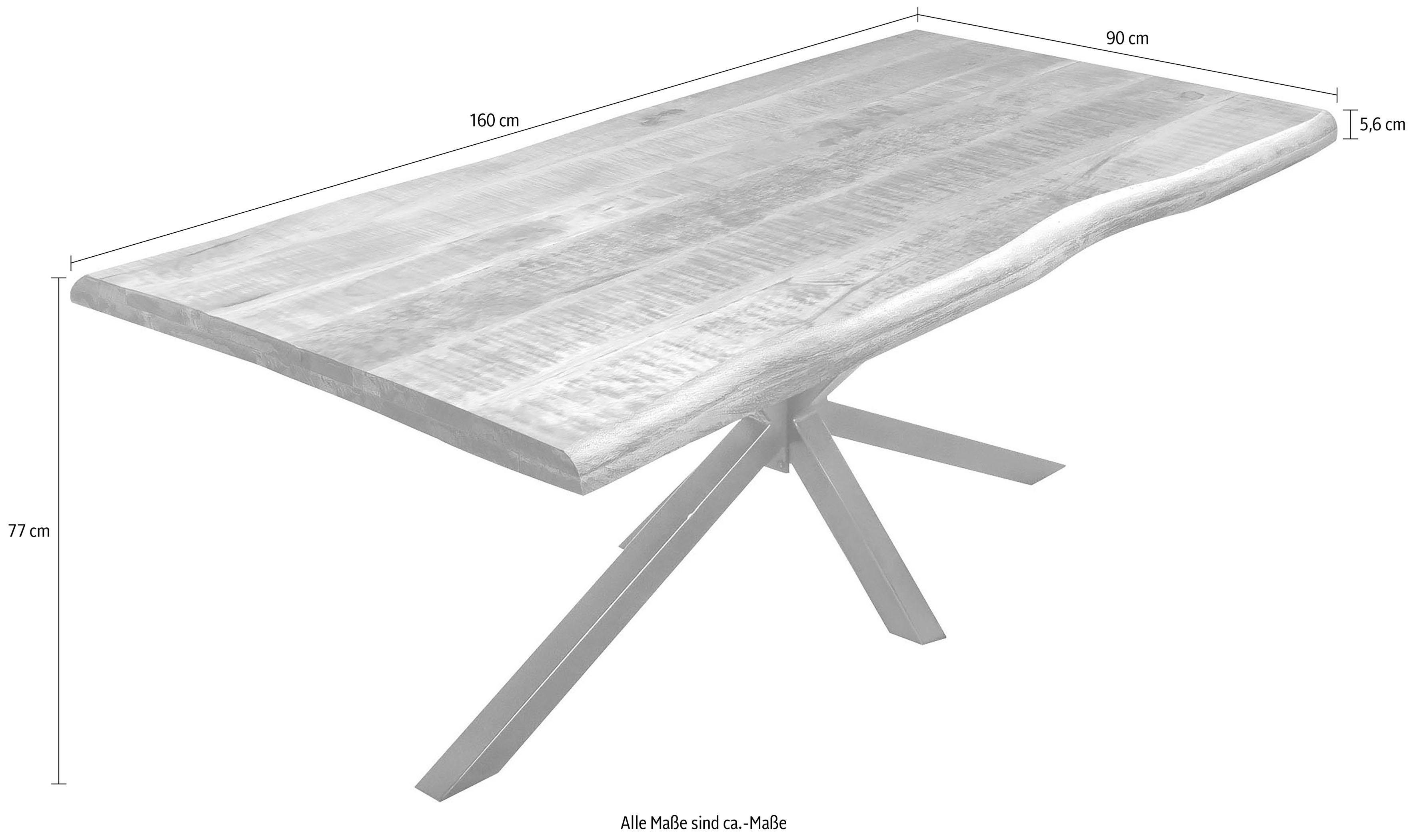 SIT Eettafel Tops&Tables met boomrand alsof gegroeid