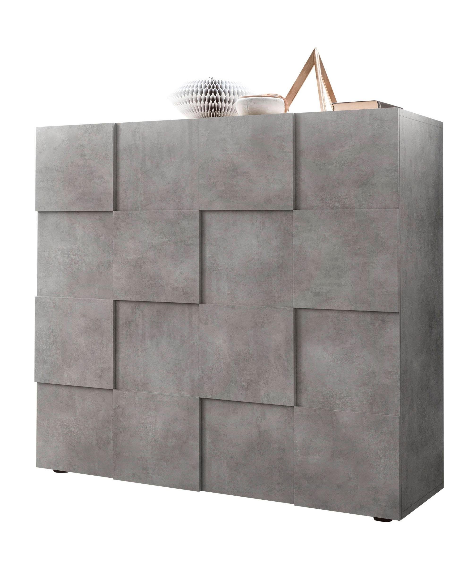INOSIGN Highboard Dama Hoogte 111 cm, Breedte 121 cm, Commode 2 deuren, Hoge commode
