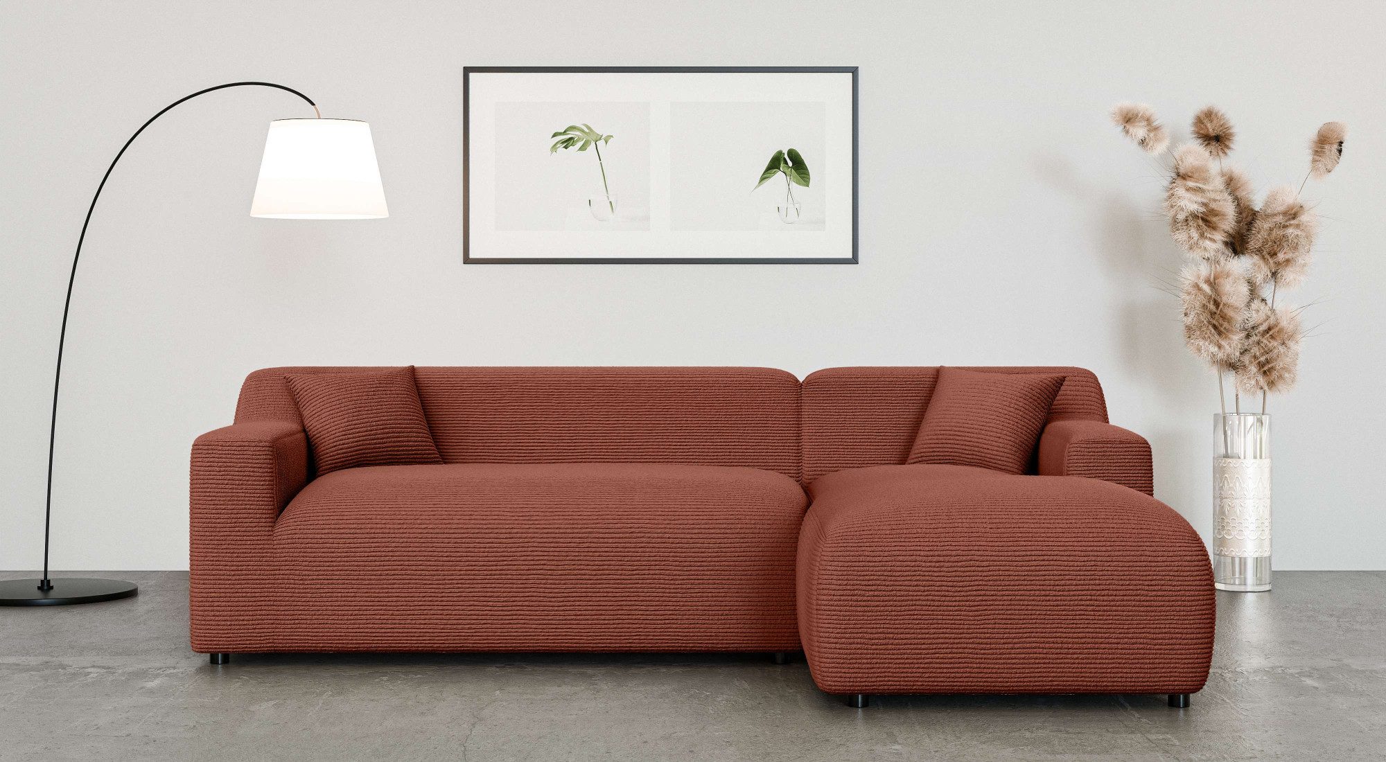 Home affaire Hoekbank LILLIANA designsofa, L-vorm met recamiere rechts/links bestelbaar