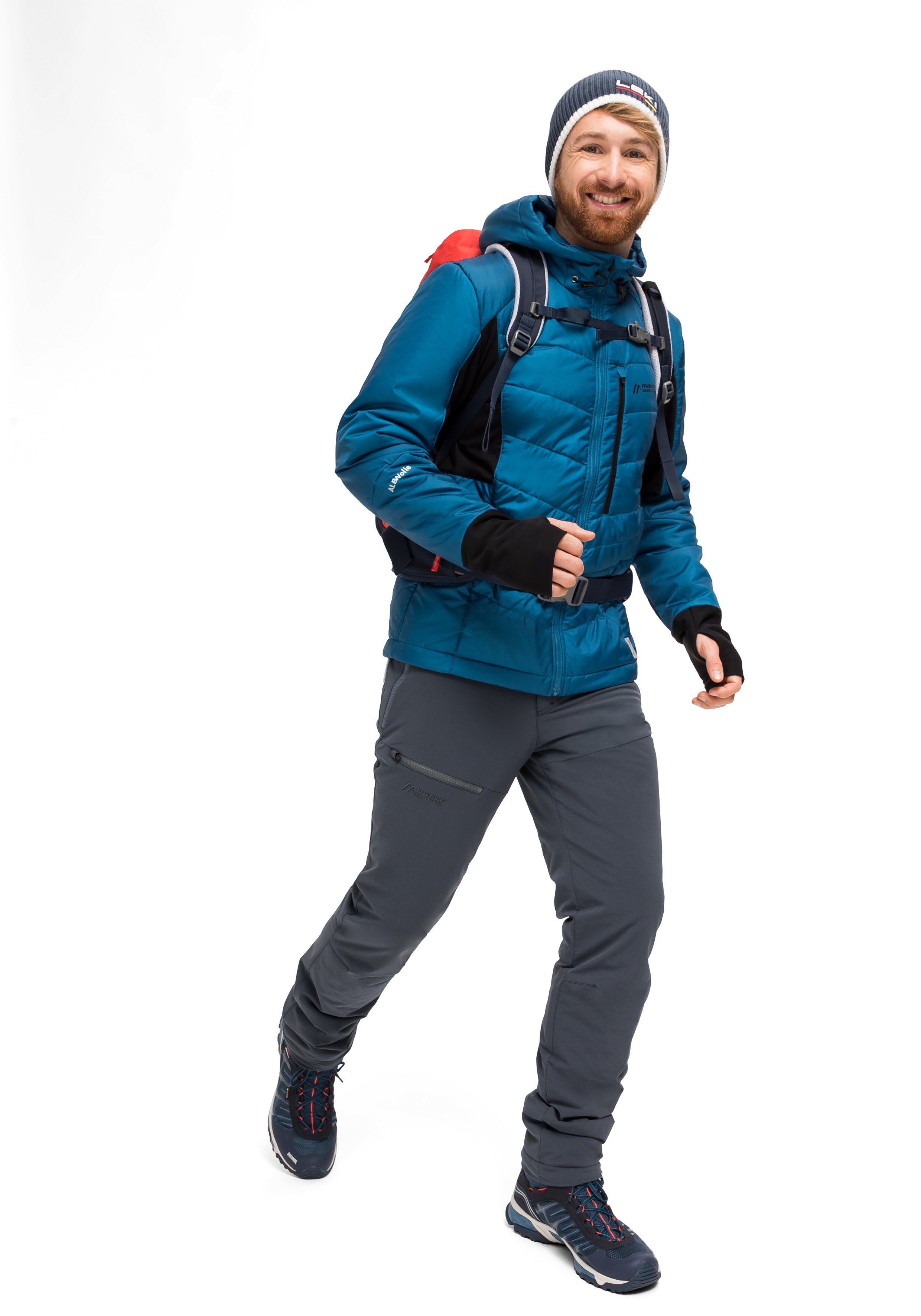 Maier Sports Outdoorbroek Nil Wool Heren winter wandelbroek, functionele broek met wolisolatie