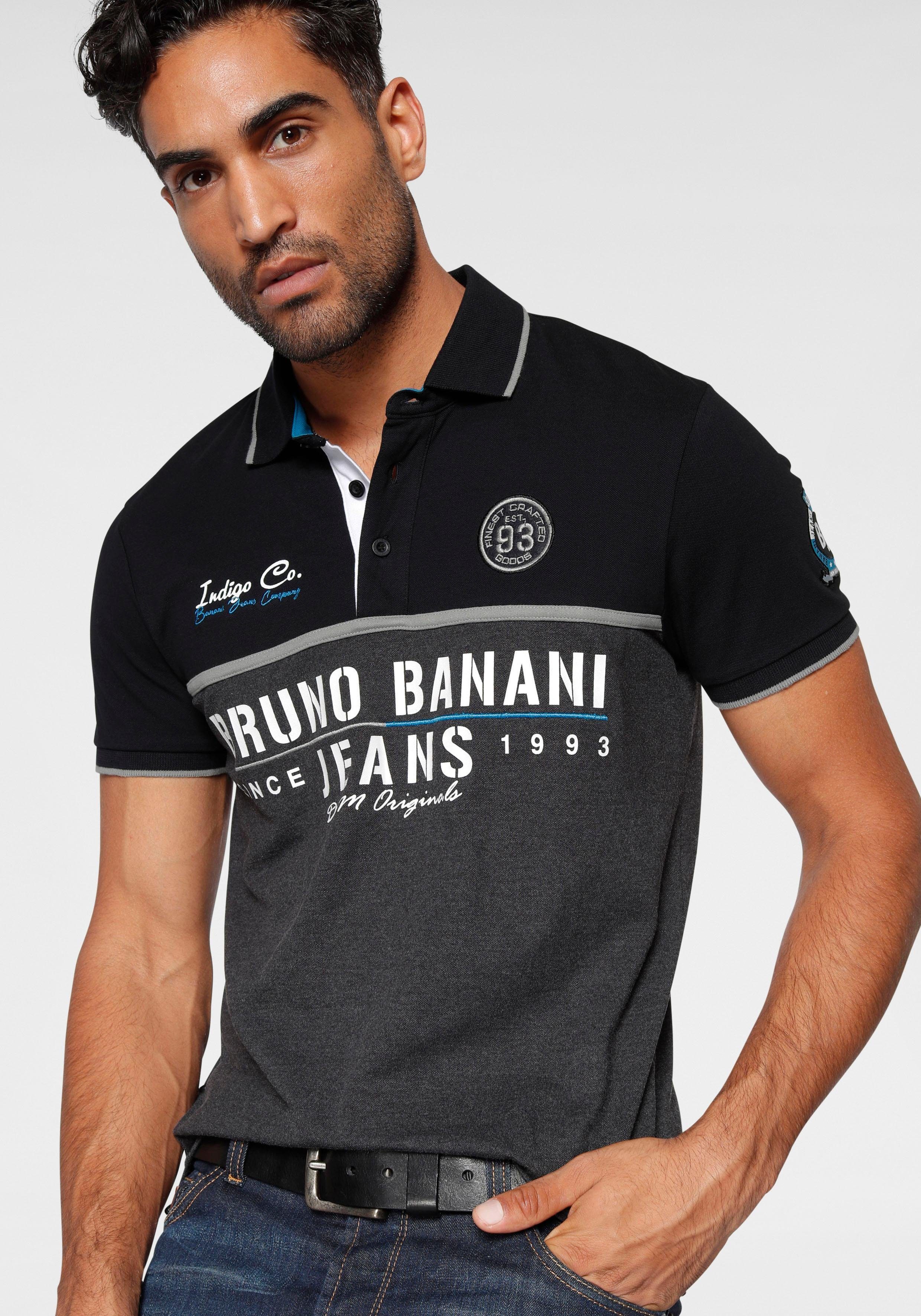 Bruno Banani Poloshirt Korte mouwen, lichaamsnauwkeurige pasvorm, met polokraag