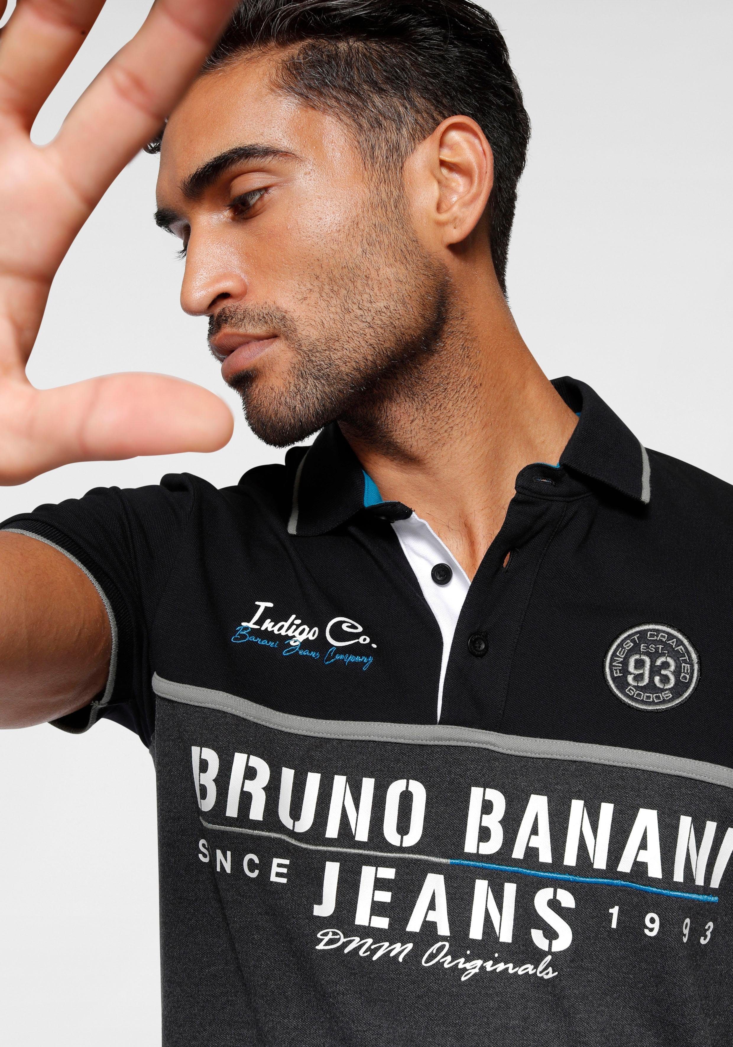 Bruno Banani Poloshirt Korte mouwen, lichaamsnauwkeurige pasvorm, met polokraag