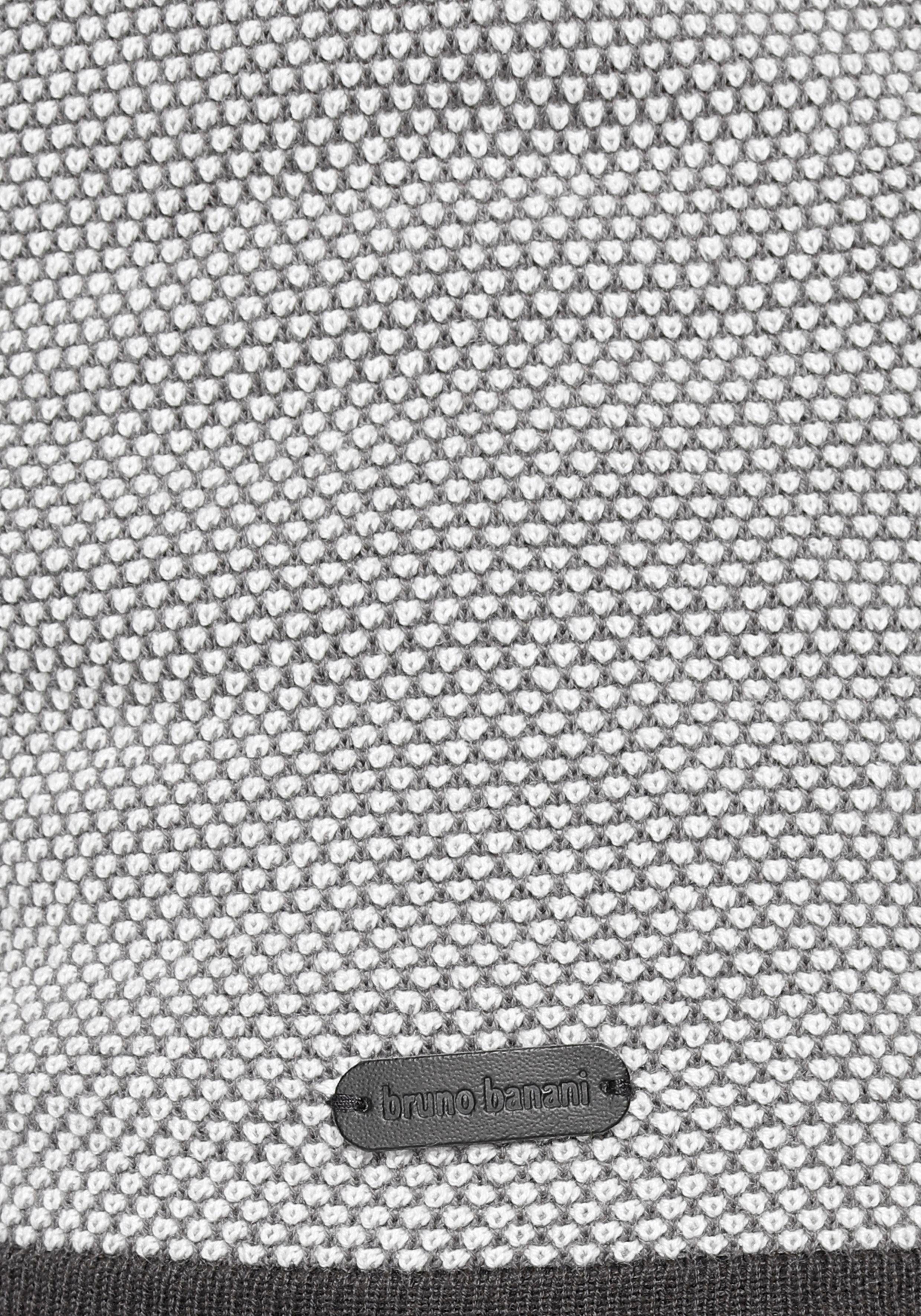 Bruno Banani Capuchontrui in een trendy wafel-look