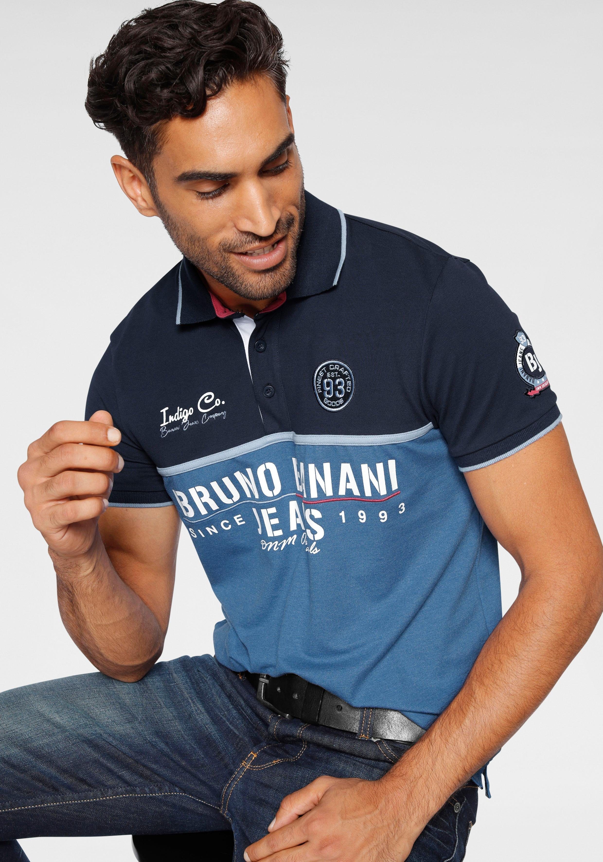 Bruno Banani Poloshirt Korte mouwen, lichaamsnauwkeurige pasvorm, met polokraag