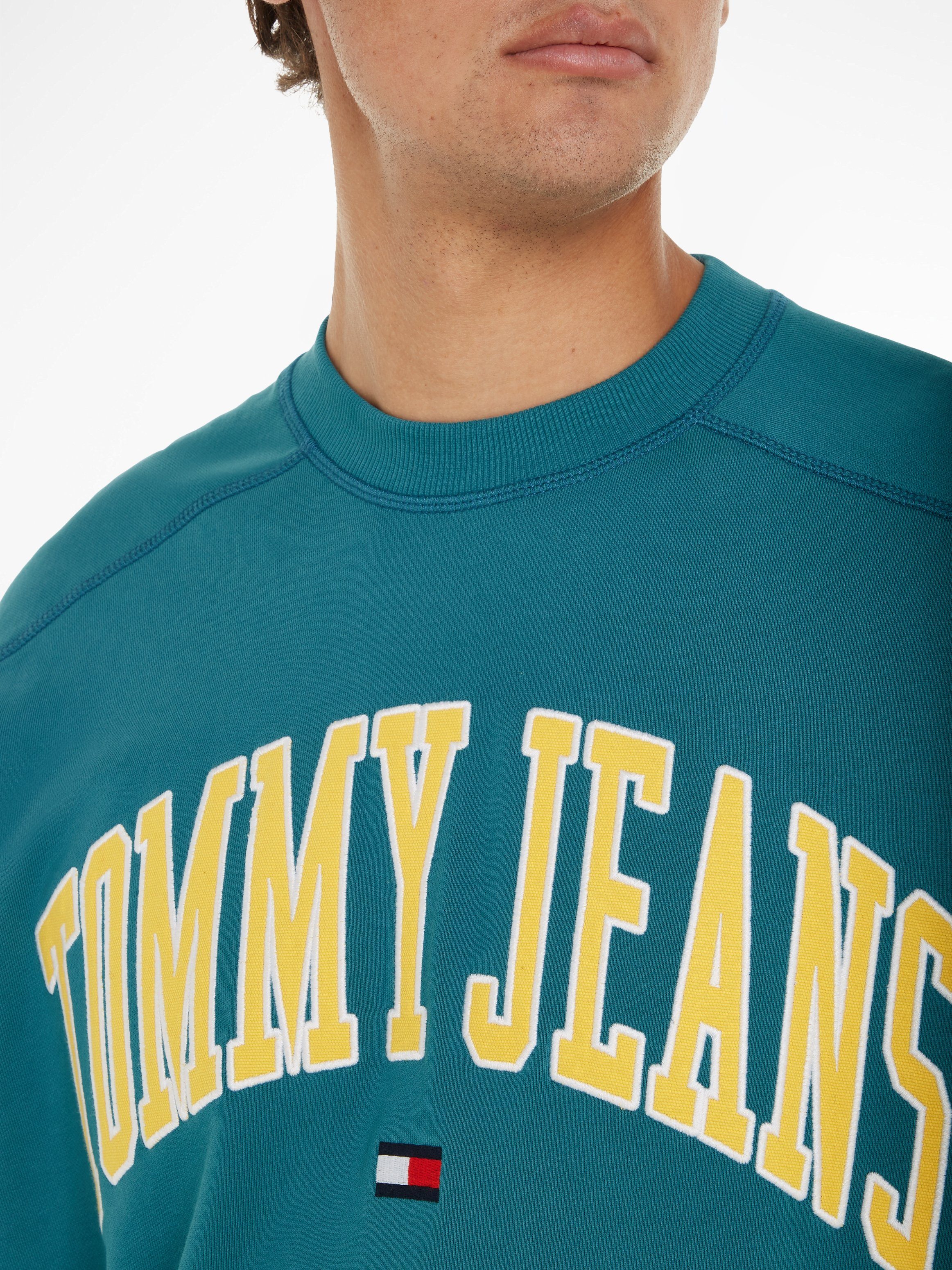 TOMMY JEANS Sweatshirt TJM BOXY POP VARSITY CREW