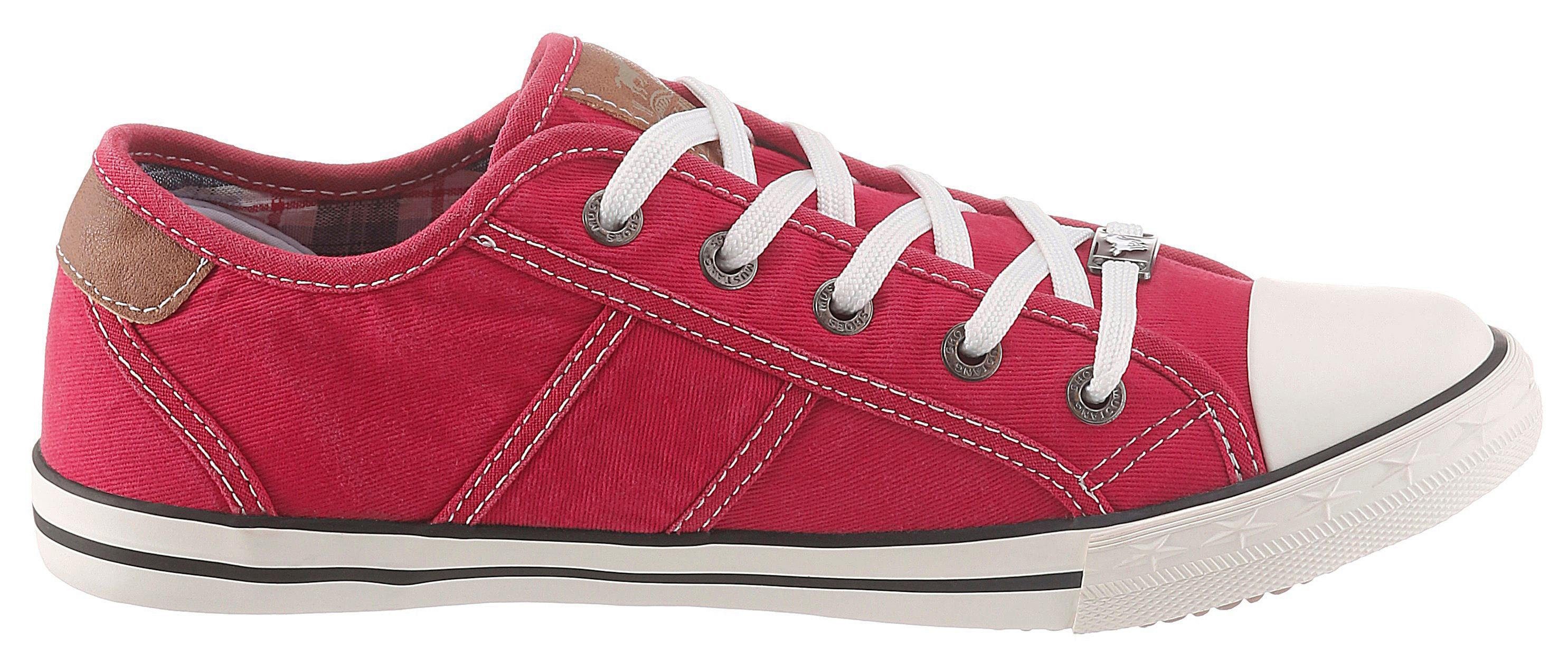 Mustang Shoes Sneakers , vrijetijdsschoen, lage schoen, veterschoen met mustang merklabel