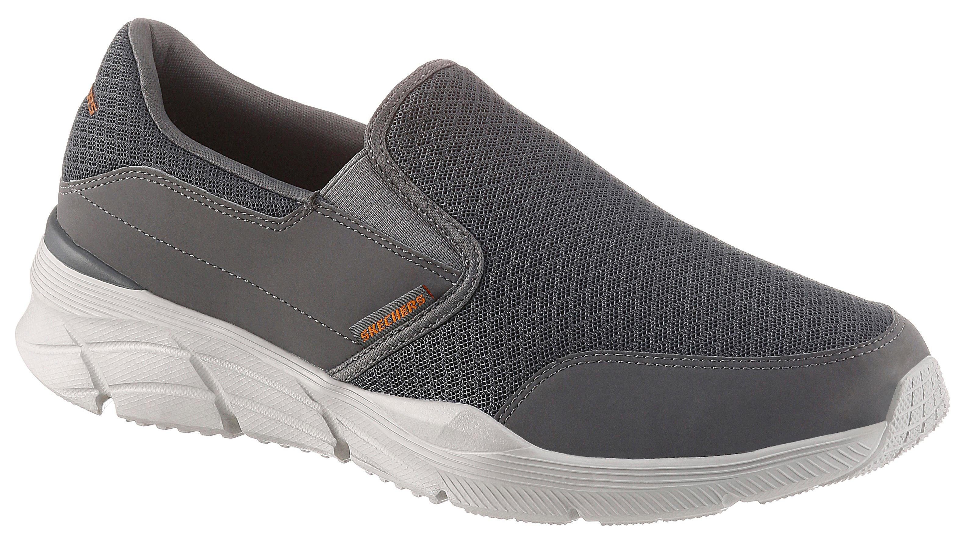Skechers Slip-on sneakers Equalizer 4.0 Vrijetijdsschoen, slipper met air-cooled memory foam-uitrusting heren lage sneakers maat 48,5 EU grijs