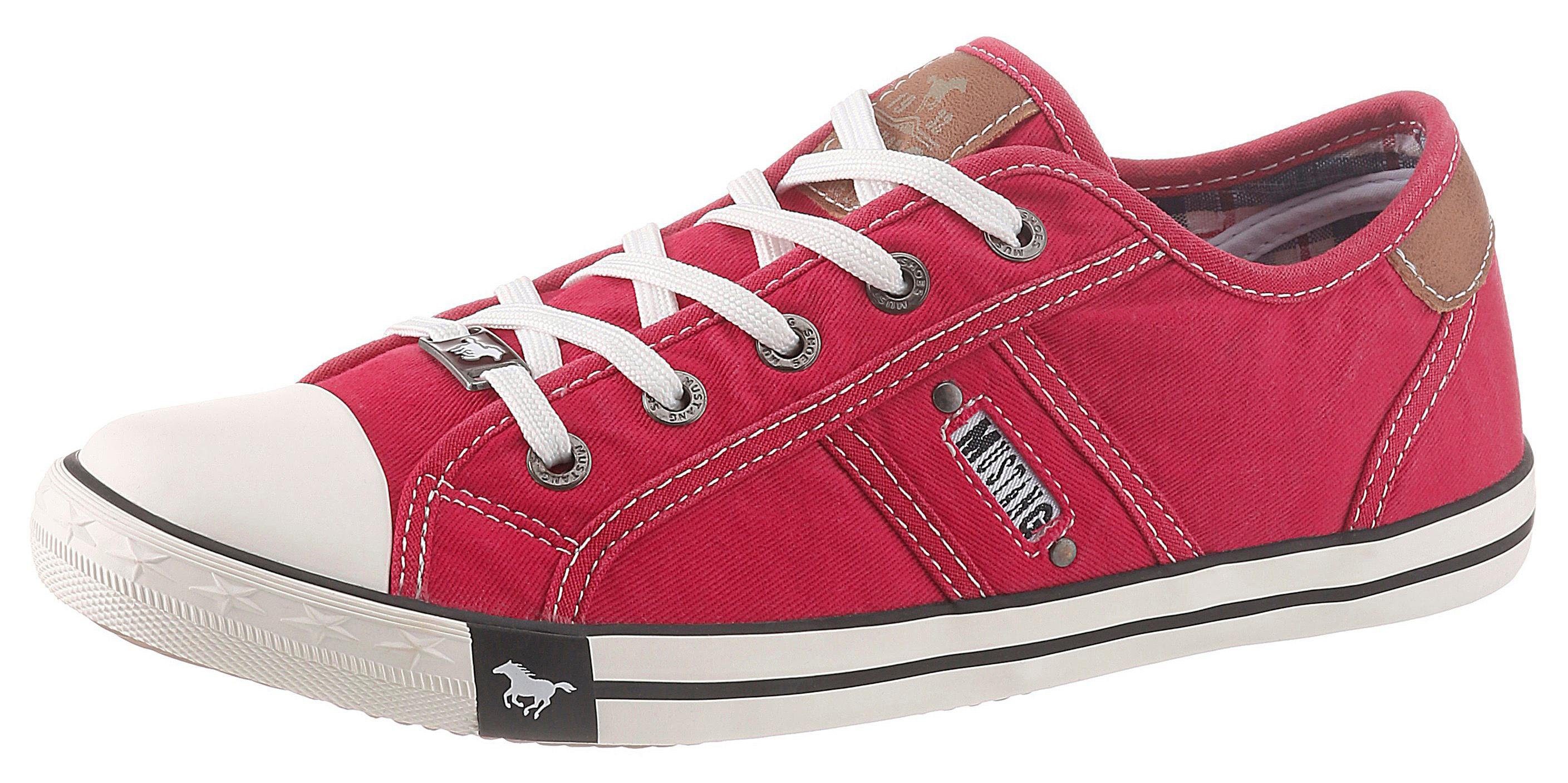 Mustang Shoes Sneakers , vrijetijdsschoen, lage schoen, veterschoen met mustang merklabel