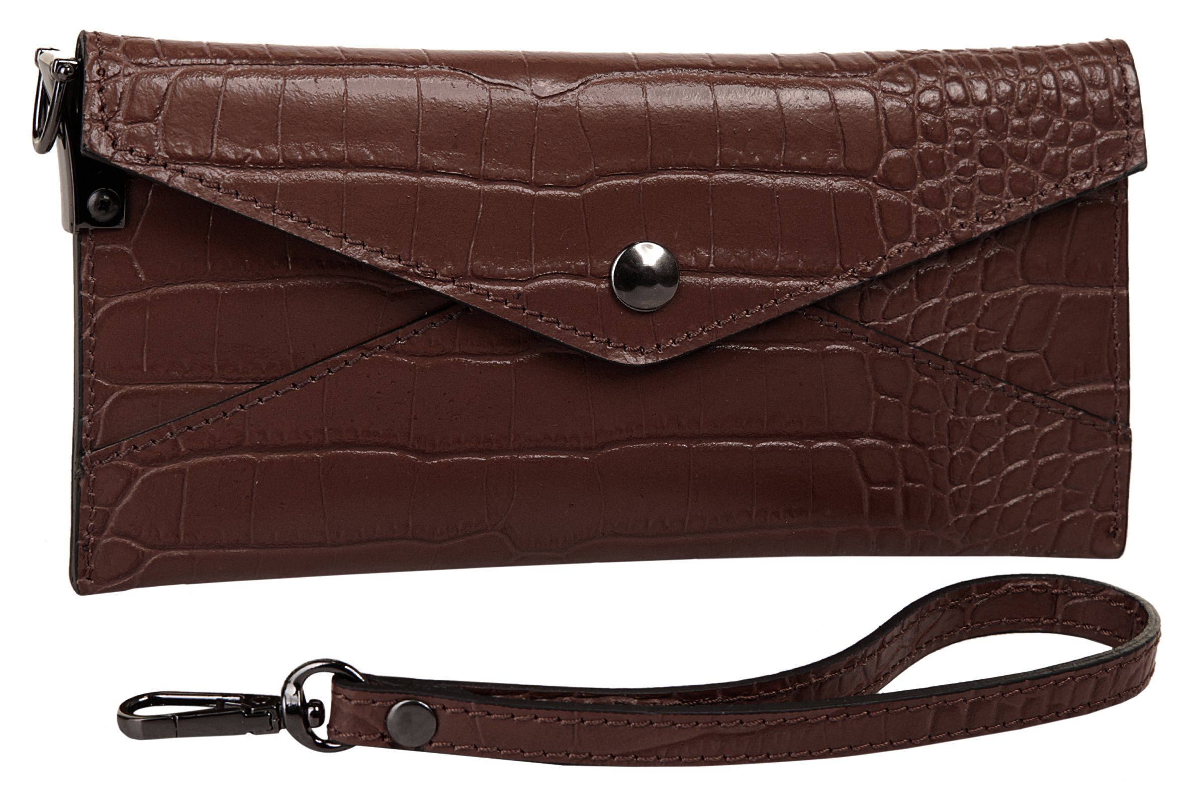 Cluty Avondtasje echt leer, made in italy