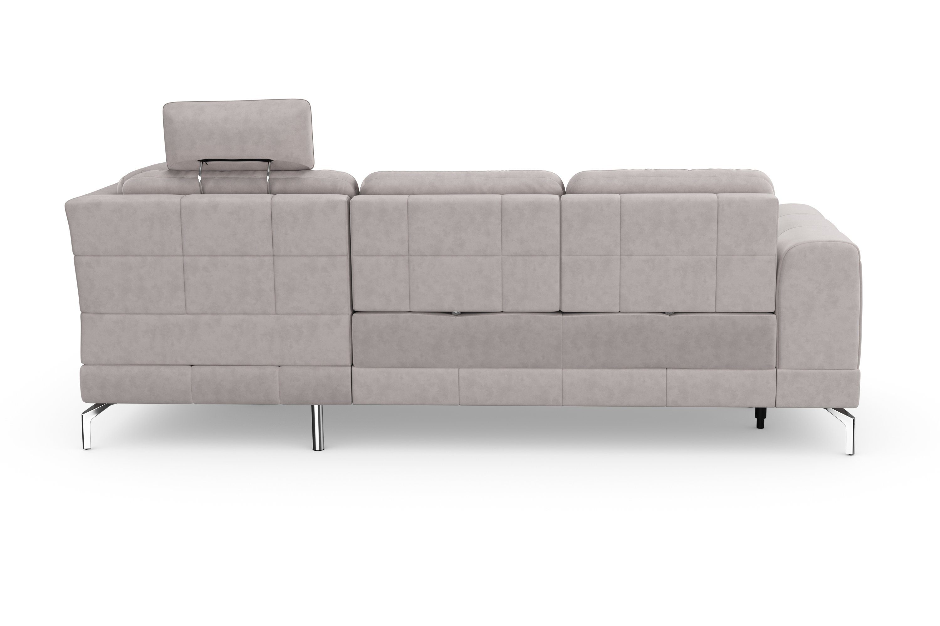 sit&more Hoekbank Bendigo L-vorm inclusief zitdiepteverstelling, bodemvrijheid 15 cm, in 2 pootkleuren