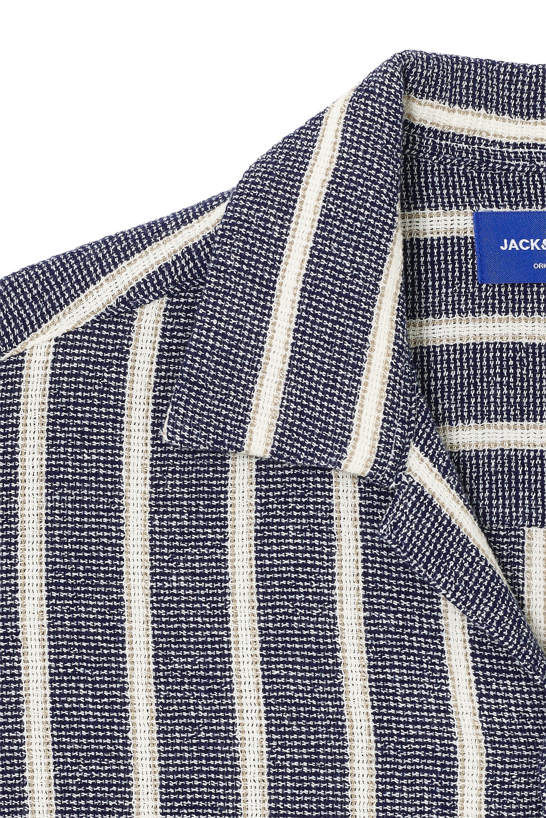 Jack & Jones Overhemd met korte mouwen JORCOBA STRIPE RESORT SHIRT SS SN