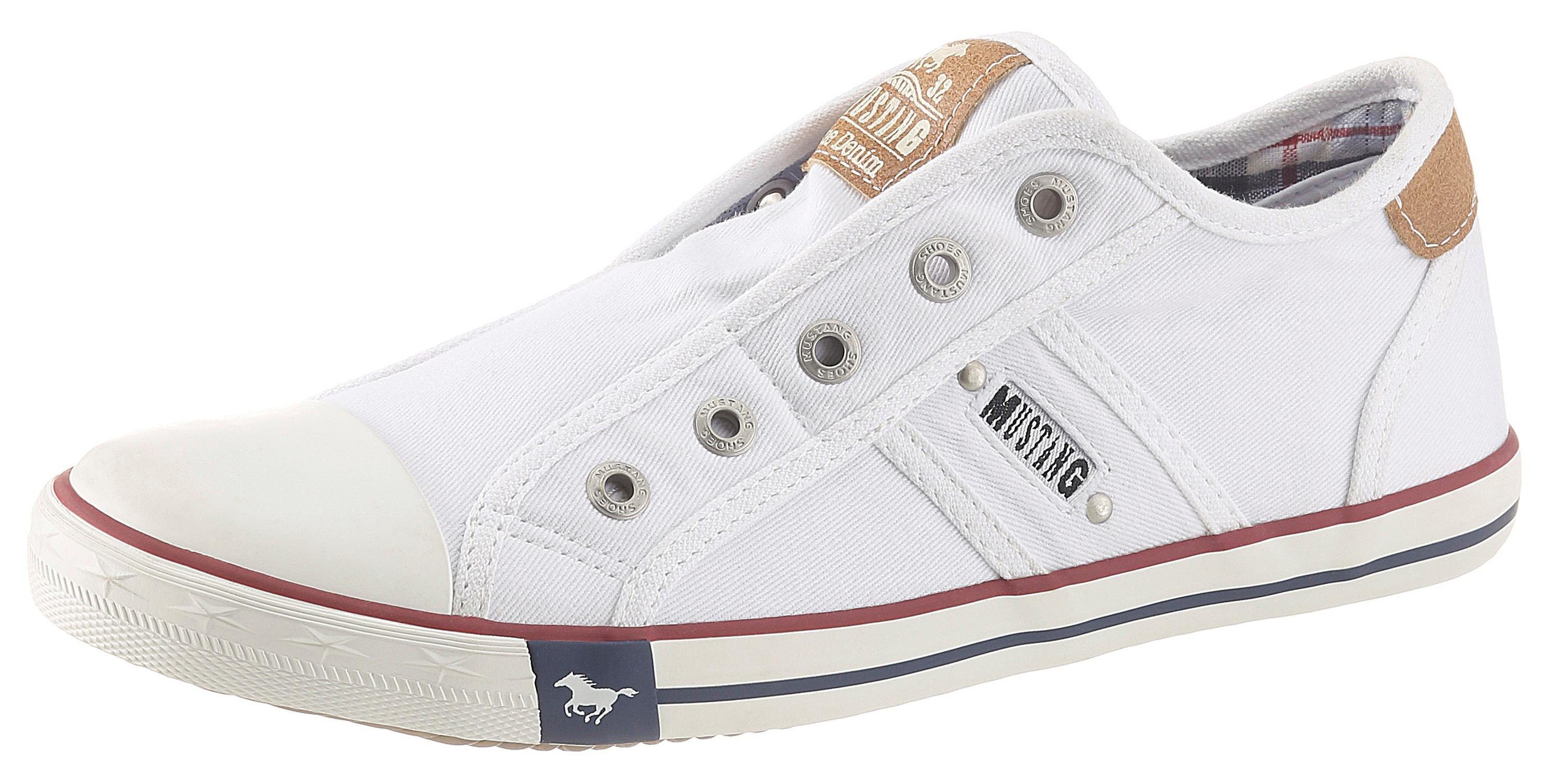 Mustang Shoes Slip-on sneakers Slippers, zomerschoenen, vrijetijdsschoenen met praktische elastische band