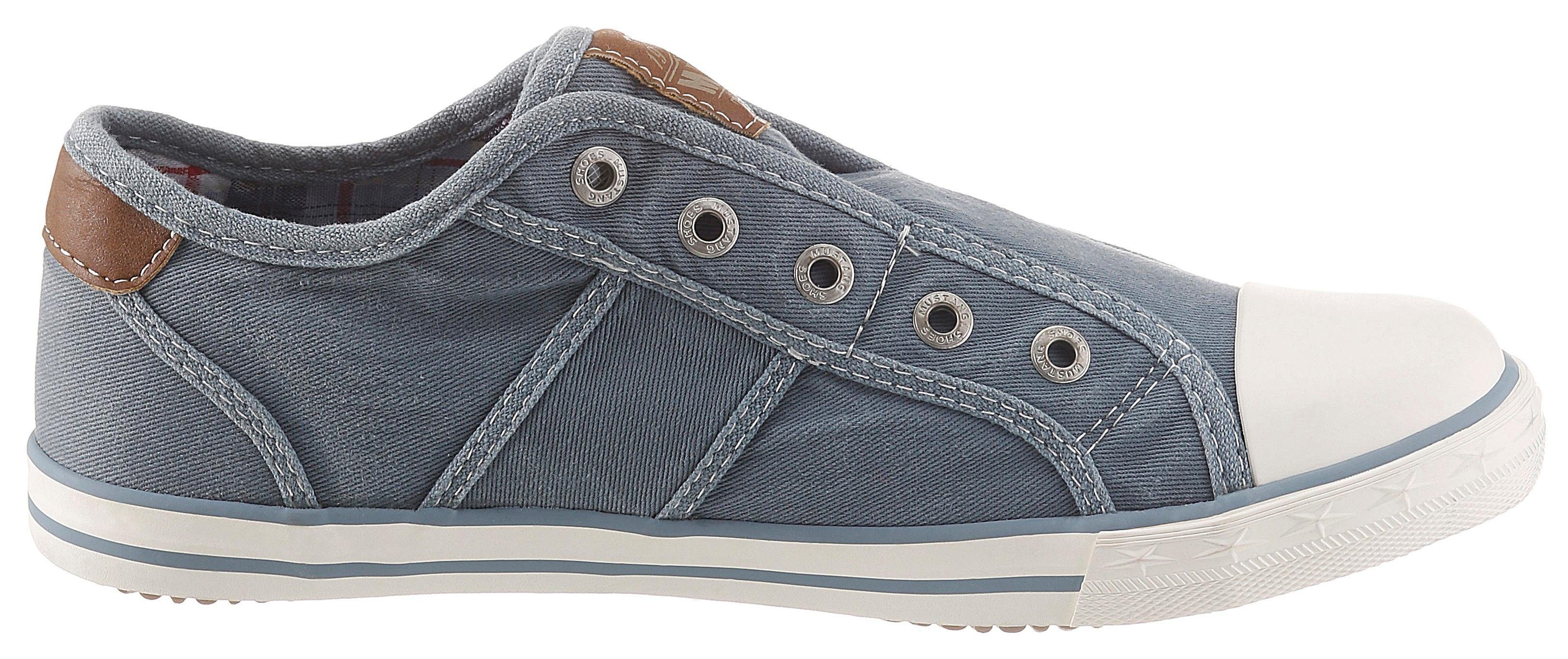Mustang Shoes Slip-on sneakers Slippers, zomerschoenen, vrijetijdsschoenen met praktische elastische band