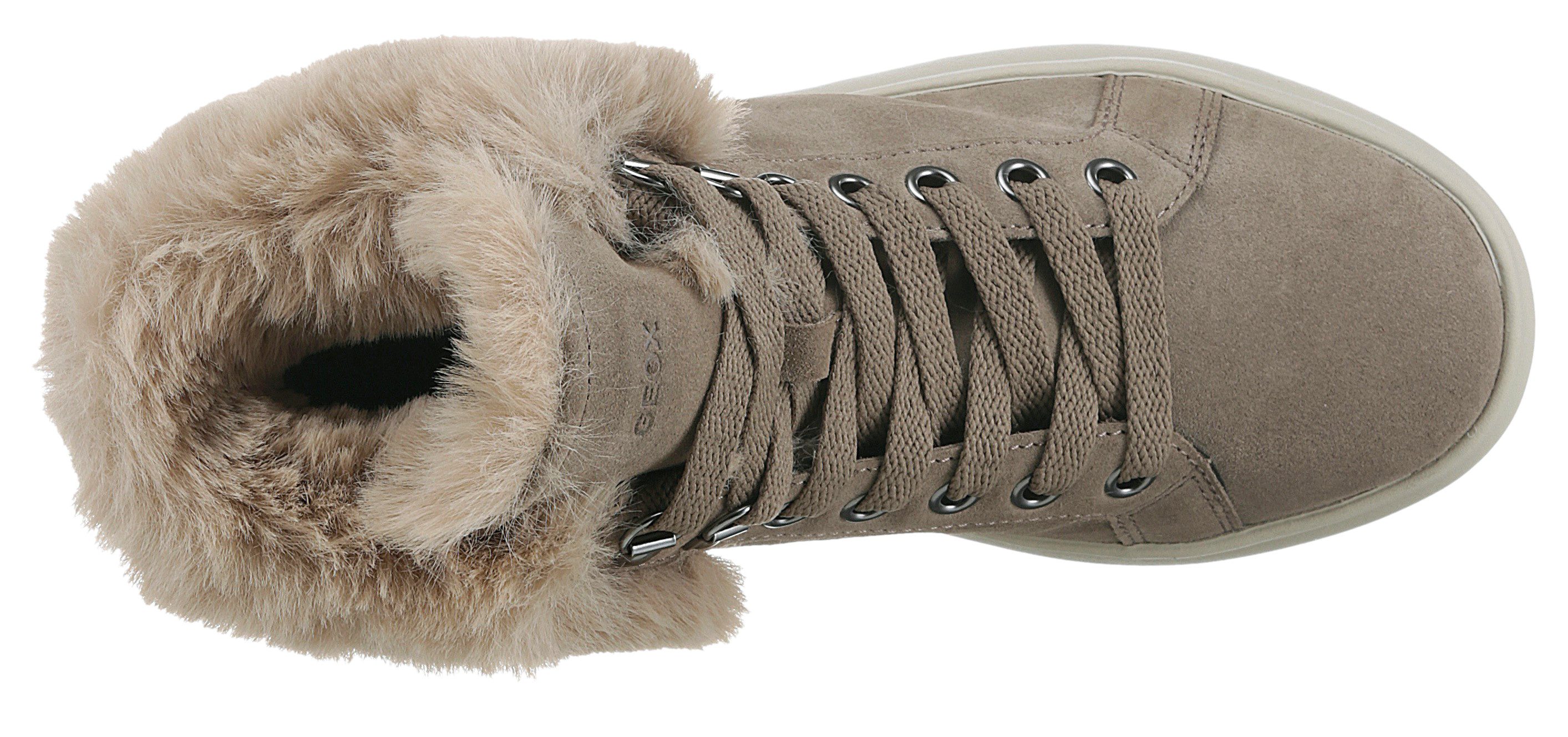 Geox Winterlaarzen D SPHERICA High top sneaker, veterschoenen, winterboots met plateauzool