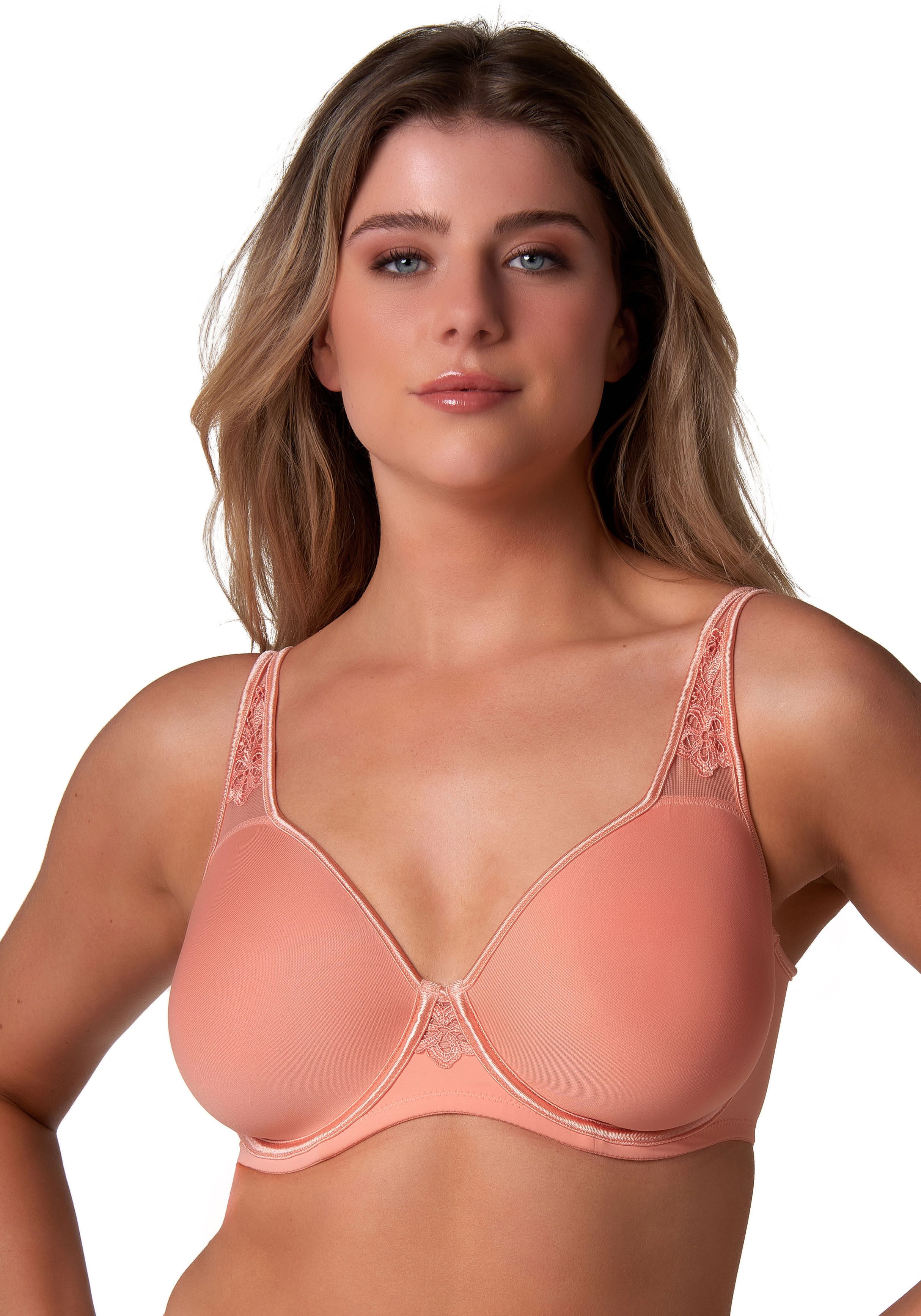 Elbrina Beugel-bh Spacer Bra met voorgevormde cups dames beugel bh's maat F F oranje