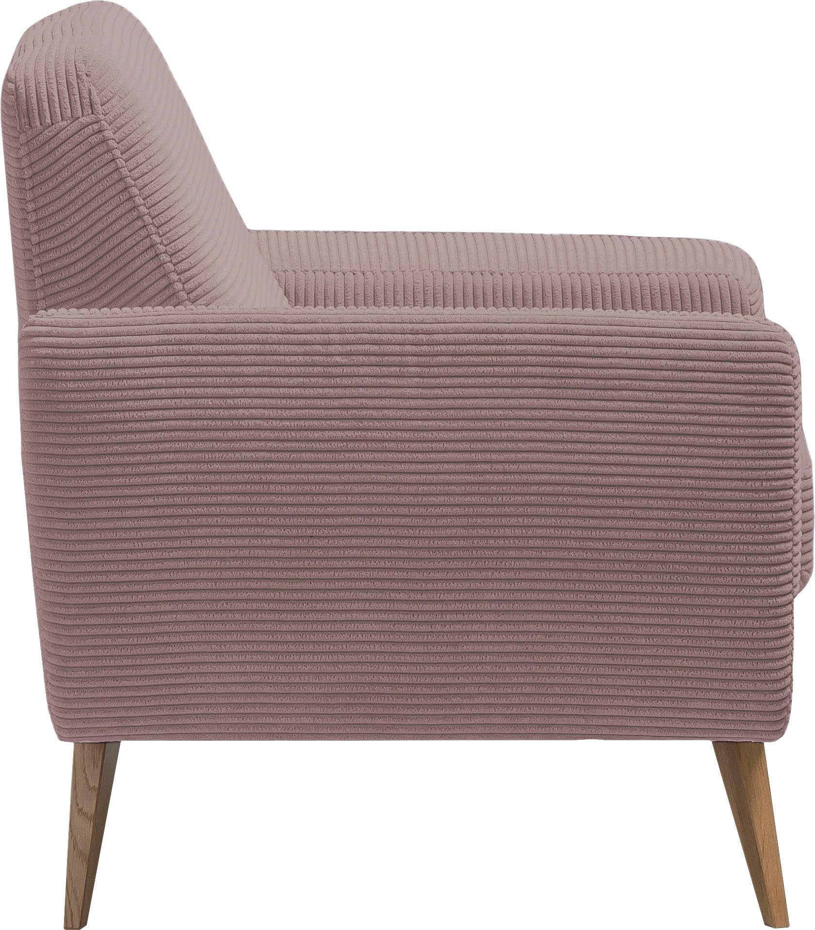 exxpo - sofa fashion Fauteuil Samso, loungestoel elegant en comfortabel, actuele cord bekleding