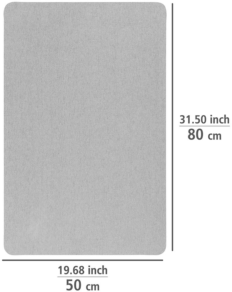 WENKO Badmat waterabsorberend, antislip onderkant, polyester oppervlak (1 stuk)