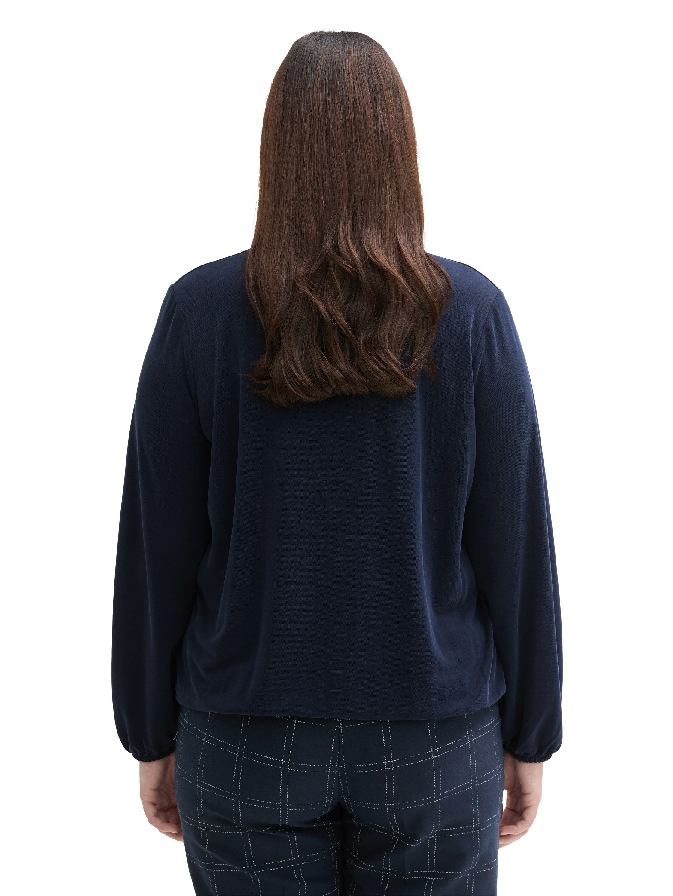 TOM TAILOR MY TRUE ME Shirt met lange mouwen met v-hals