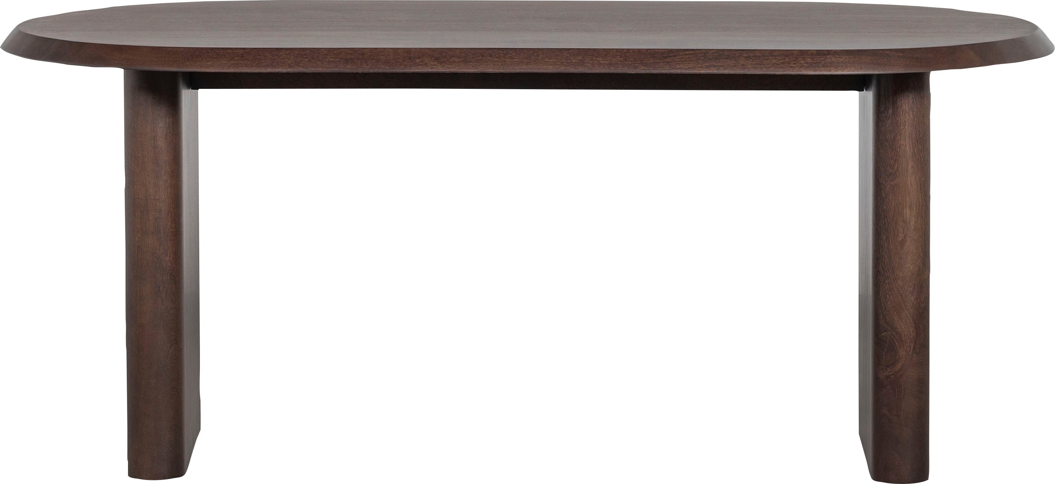 WOOOD Eettafel ELLIPS met afgeschuinde randen van mangohout, breedte 180 cm