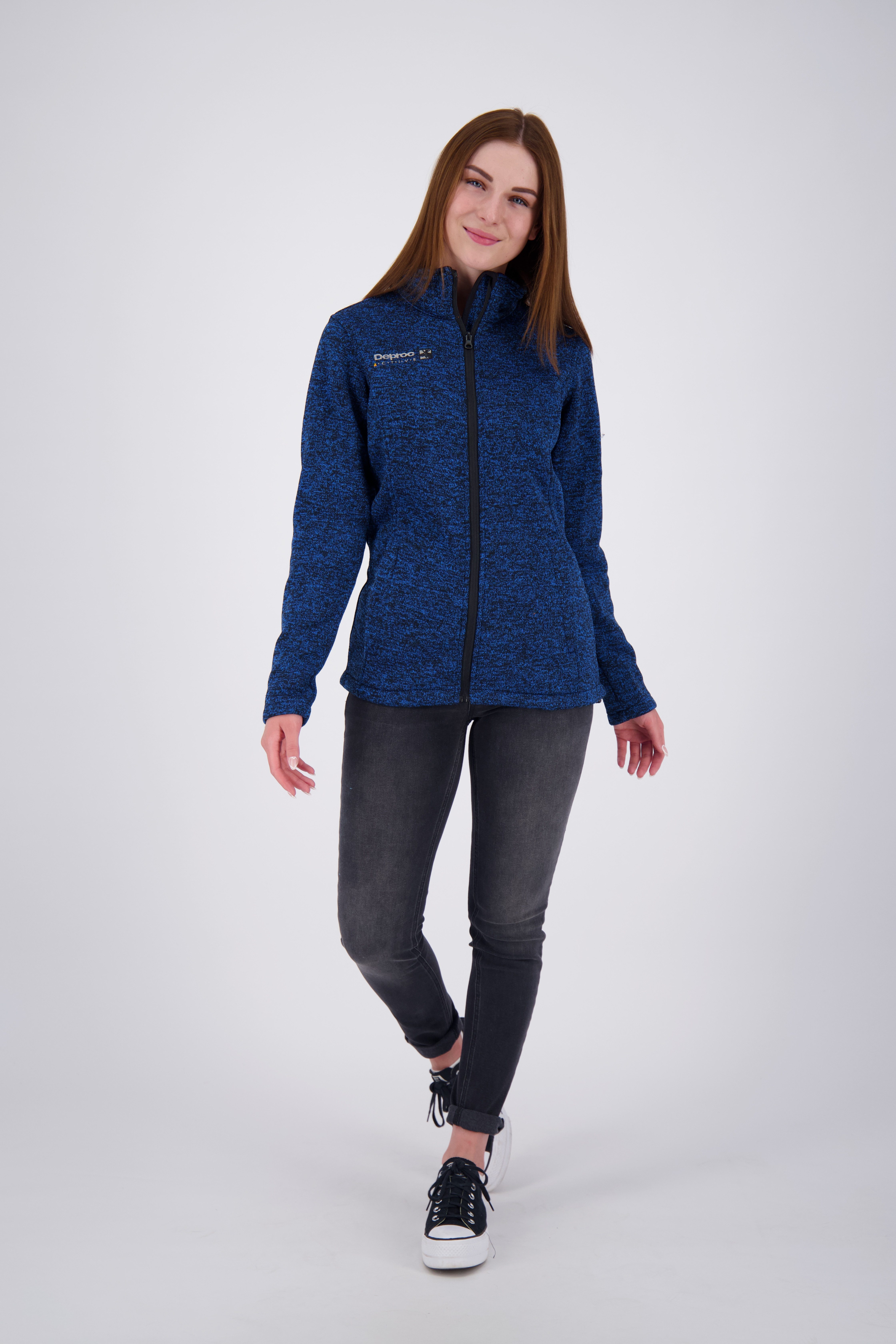 DEPROC Active Gebreid fleecejack ELKFORD WOMEN