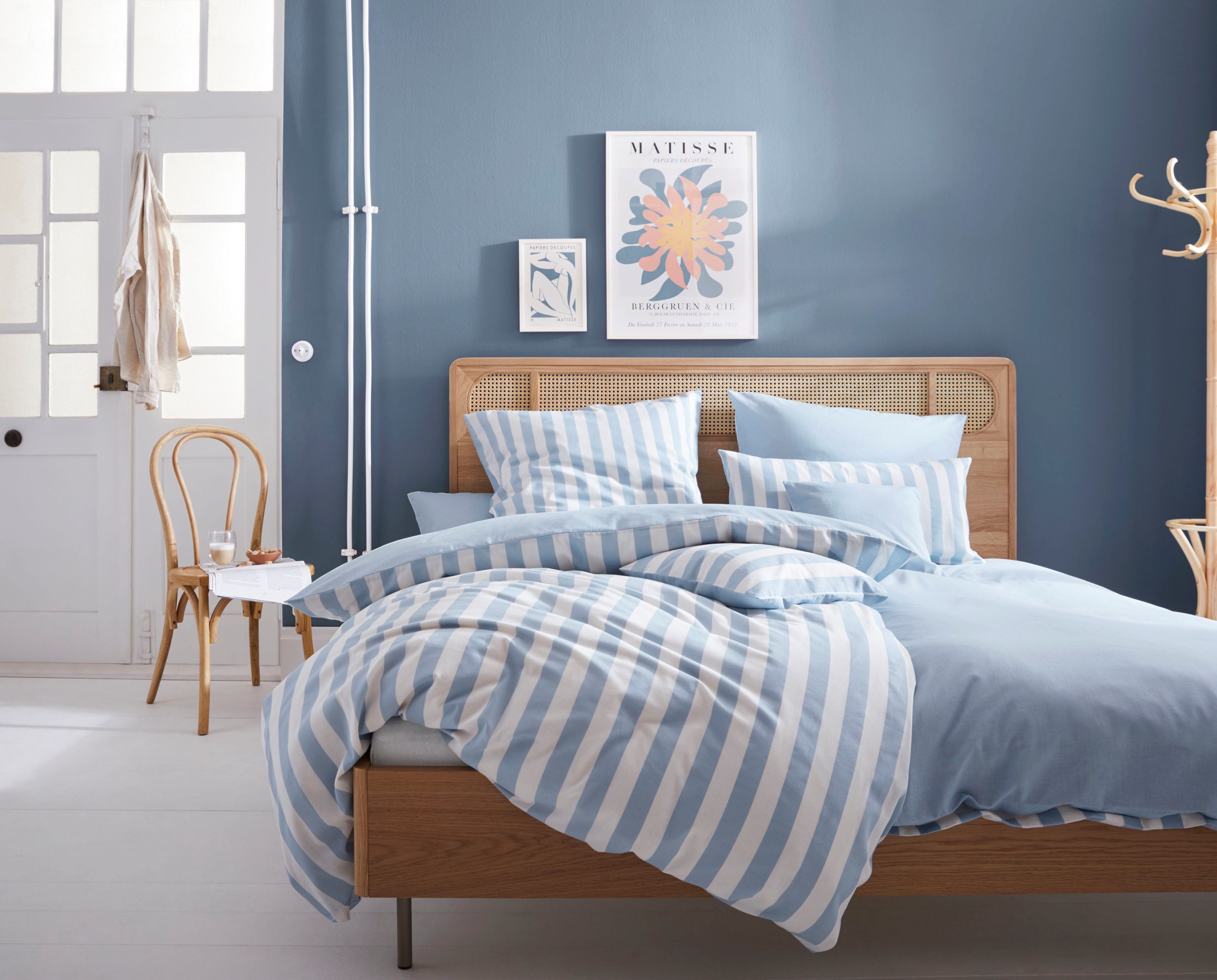 andas Hoeslaken Greta in mt. 90x200, 140x200 of 180x200 cm van katoen, voor matrassen tot 23 cm hoogte, laken, hoeslaken (1 stuk)