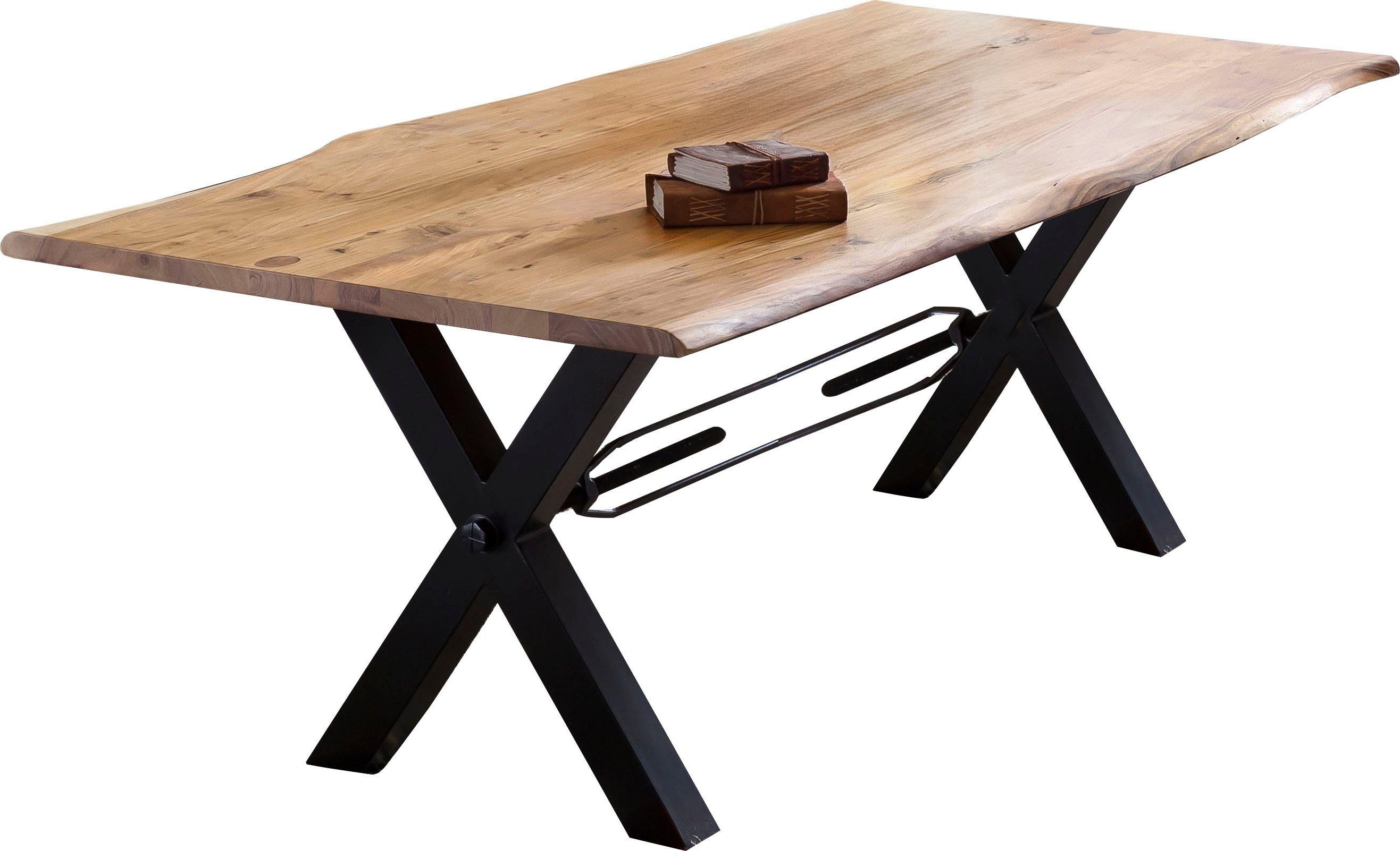 SIT Eettafel met boomrand alsof gegroeid eettafels maat 180 cm x 78 cm x 100 cm