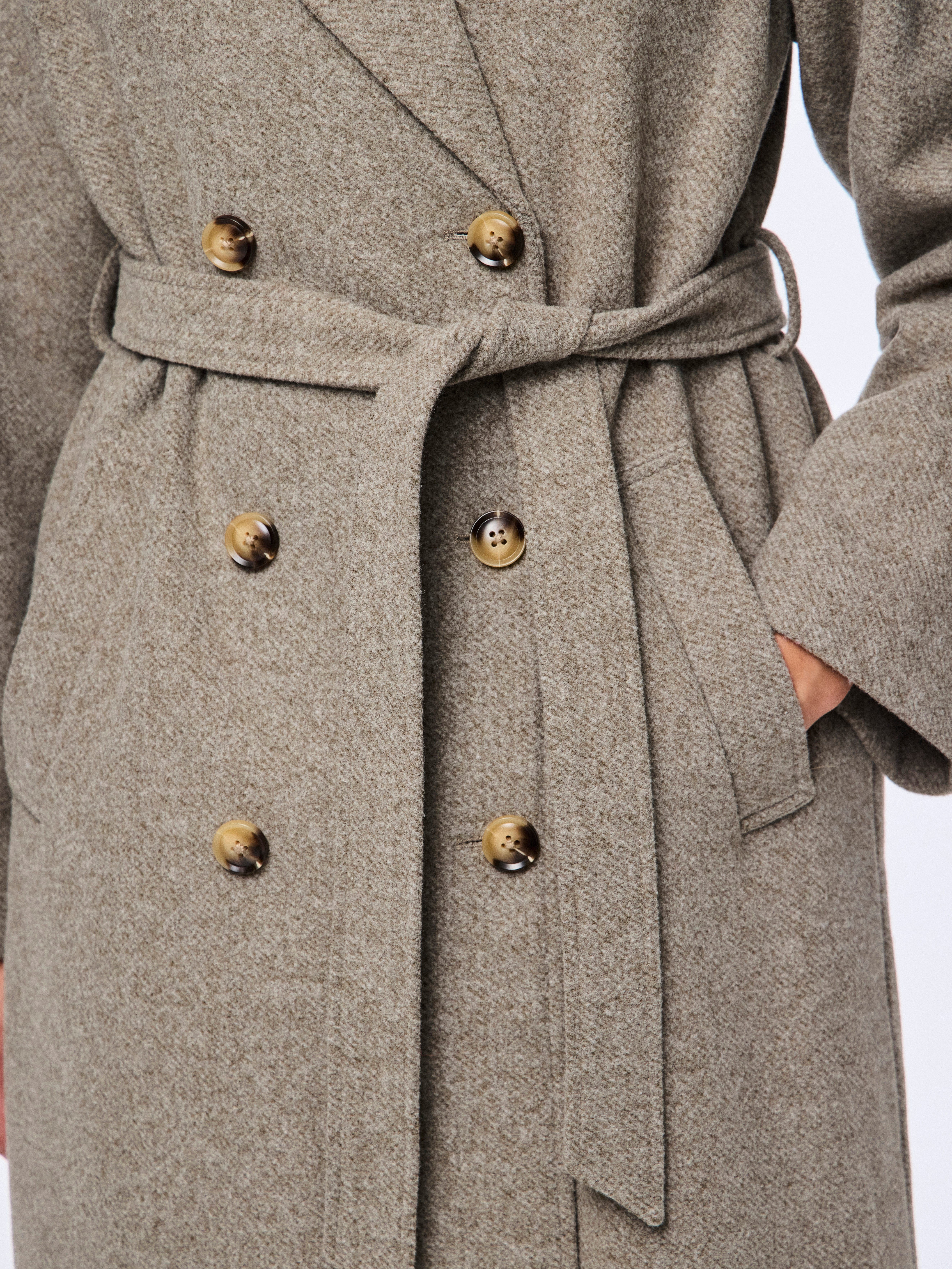 pieces Lange jas PCMARBEL LONG COAT NOOS