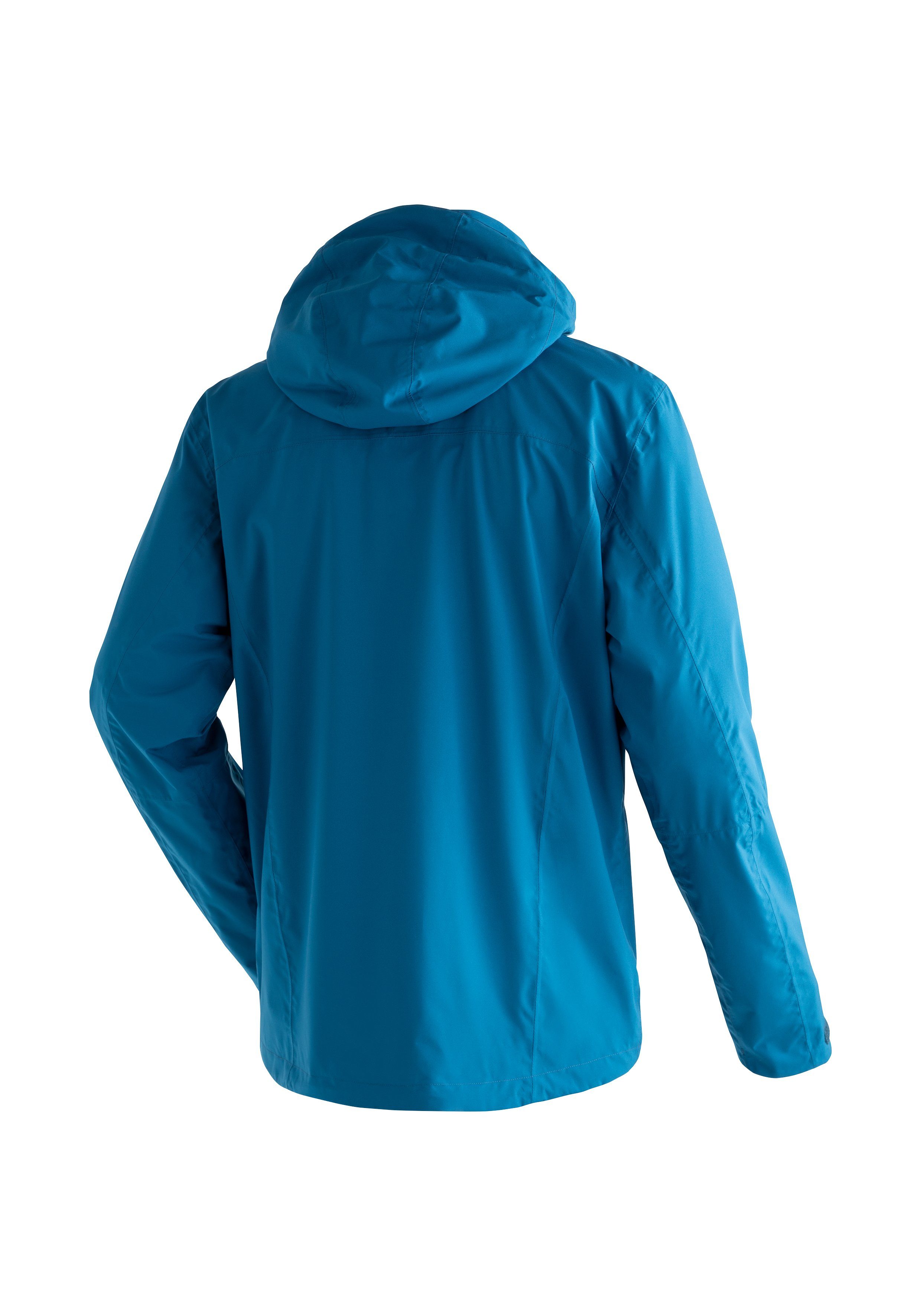 Maier Sports Outdoorjack Metor rec M Heren regenjack, waterdicht met capuchon, 2 zakken aan de buitenkant, binnenzak
