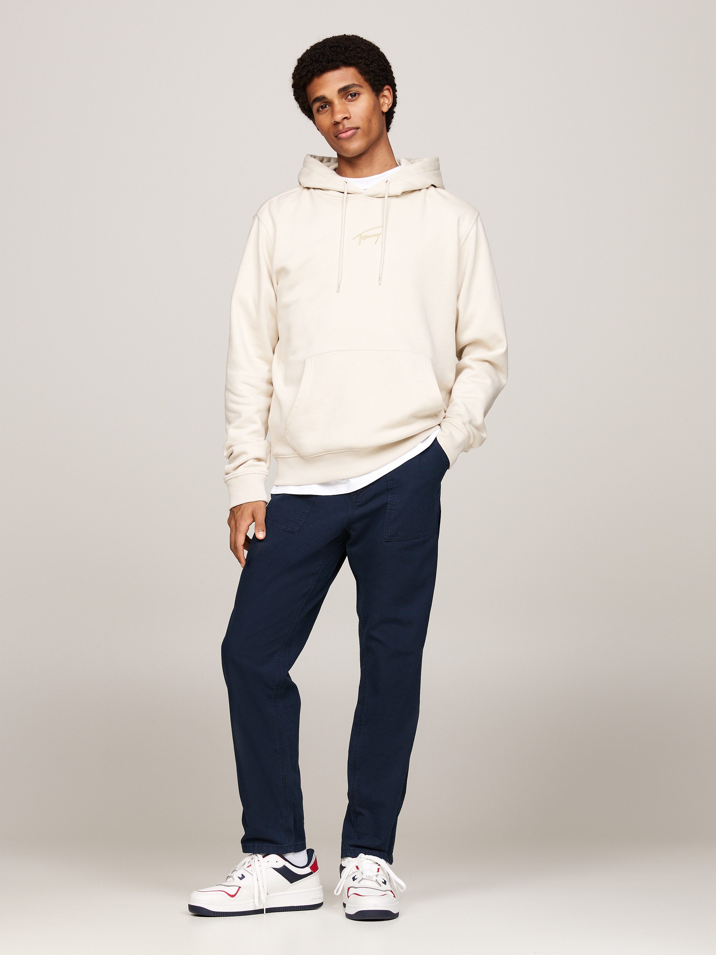 TOMMY JEANS Sweatshirt TJM REG GOLD SIGNT HOODIE EXT