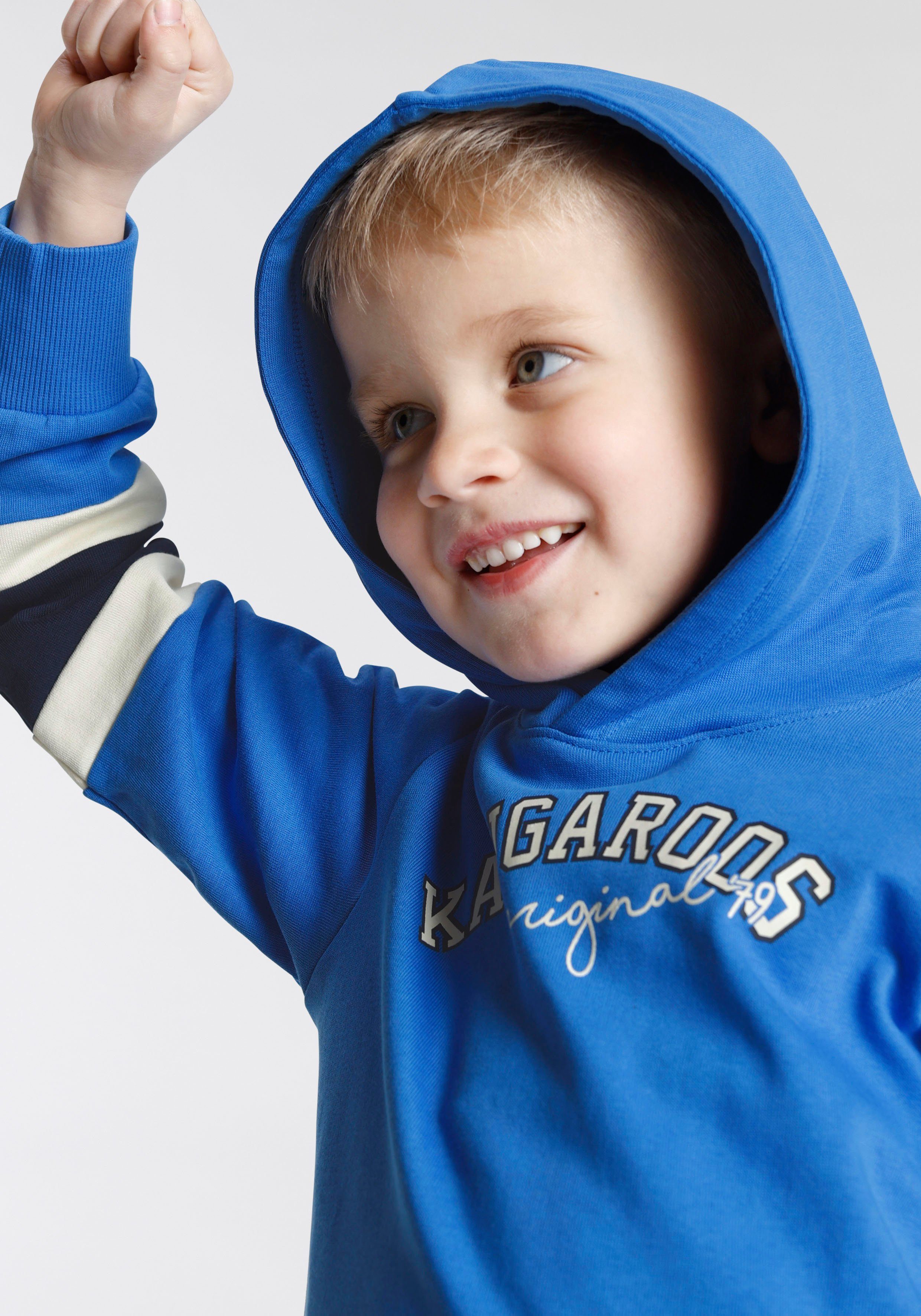 KangaROOS Hoodie Voor kleine jongens Lange mouwen met ribboordjes, basic pasvorm