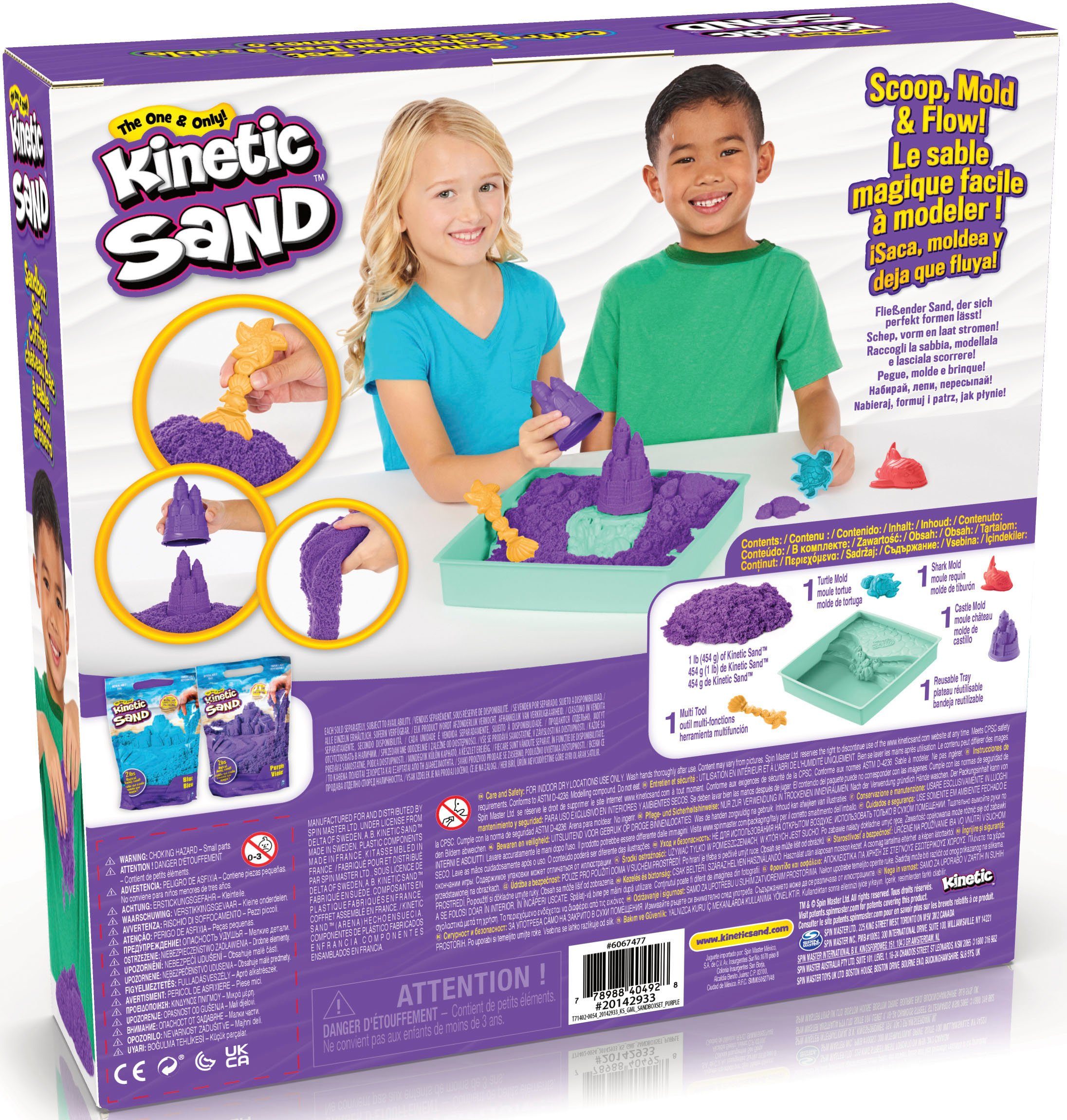 Spin Master Knutselset Kinetic Sand - Box 454 g - Paars