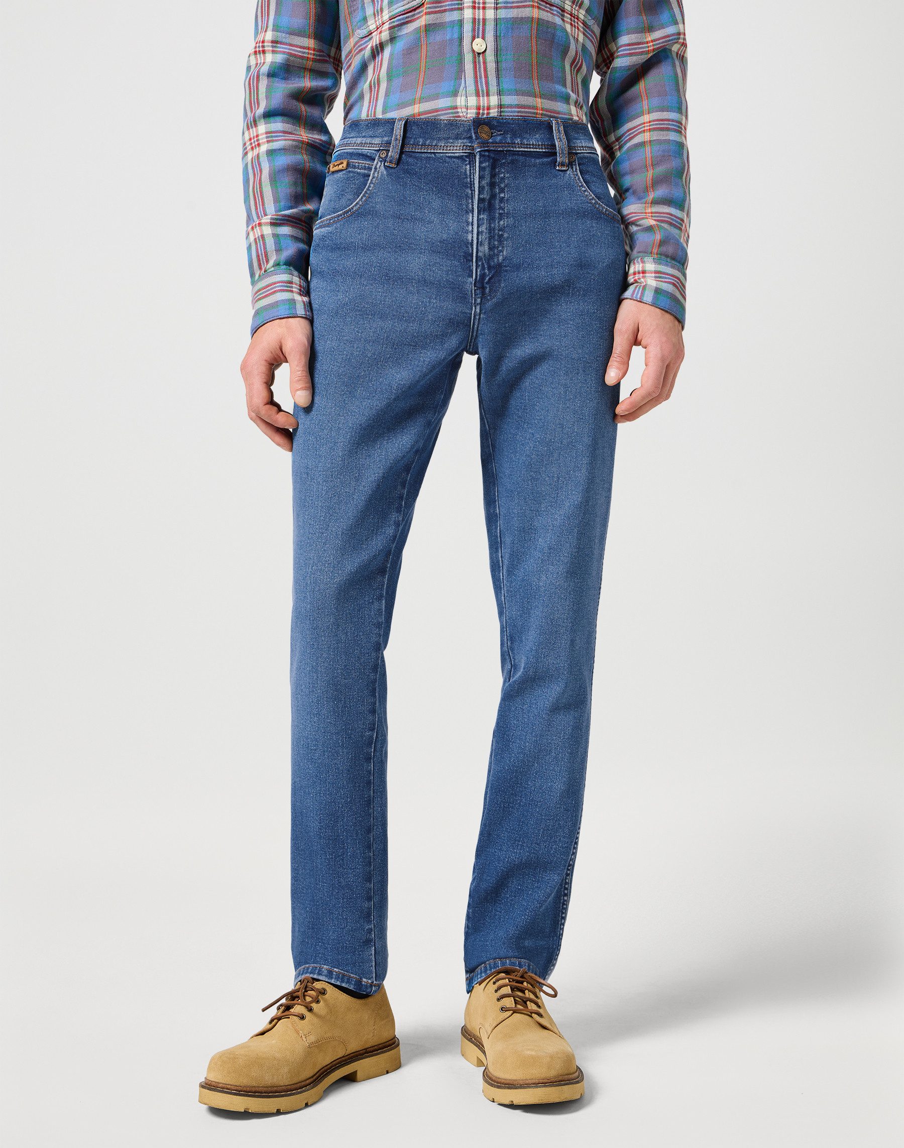 Wrangler 5-pocket jeans Texas Slim episch zacht materiaal heren slim fit jeans maat 31 blauw
