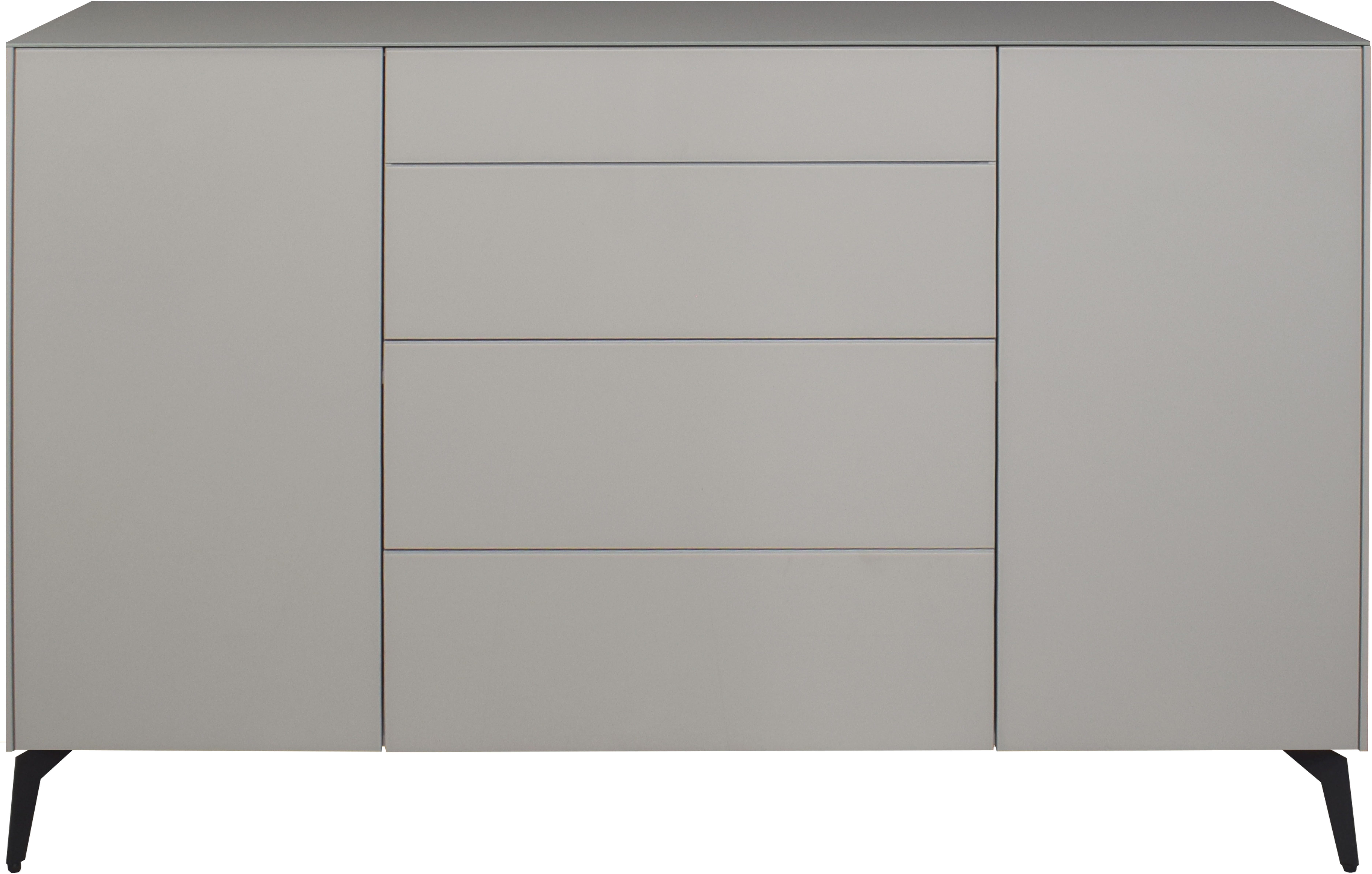 Mäusbacher Kast Imola BESTSELLER! Commode met glasfront en glazen bovenblad
