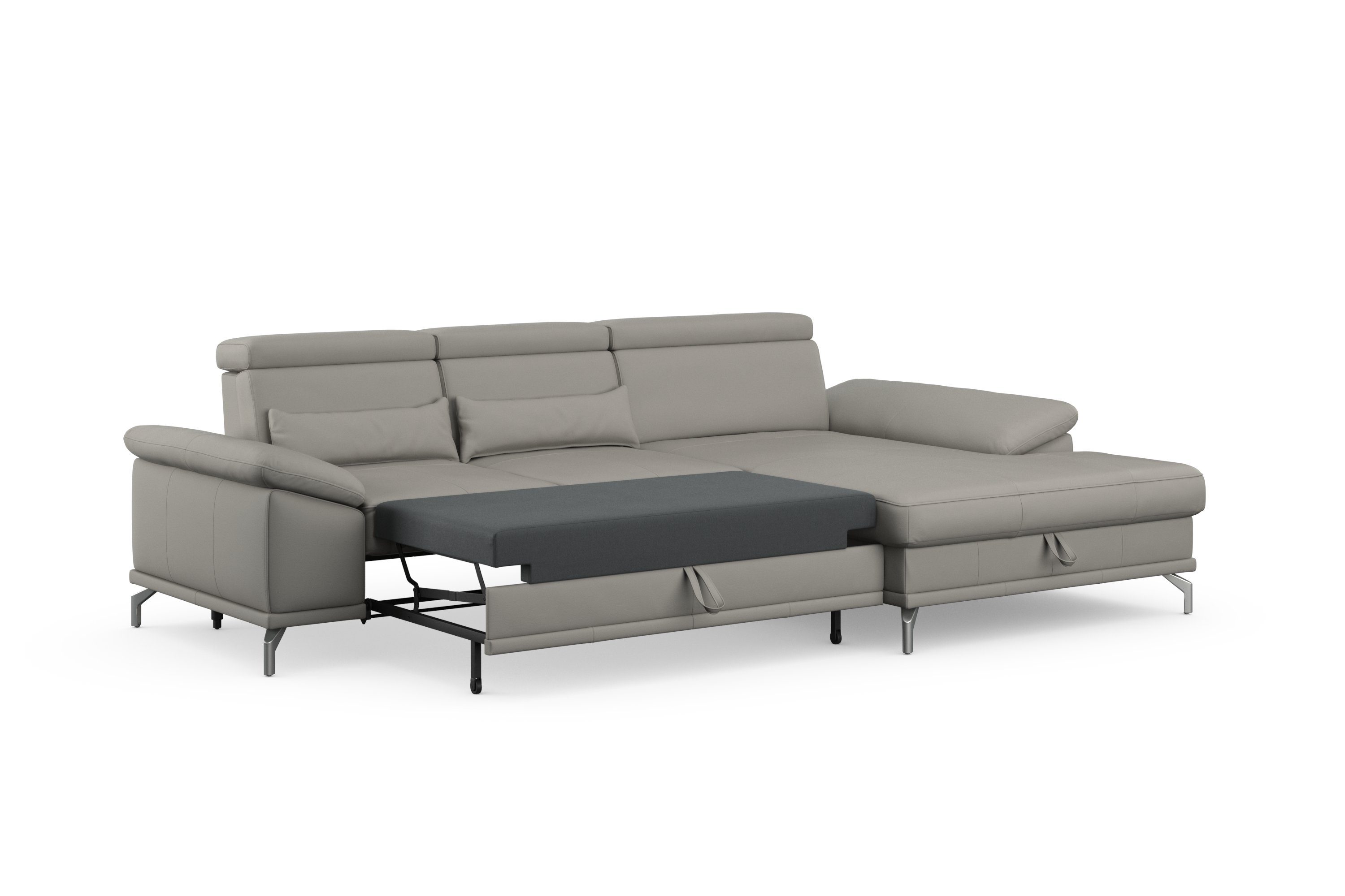sit&more Hoekbank Cabrio L-vorm, met zitdiepteverstelling, arm- en hoofdsteunverstelling