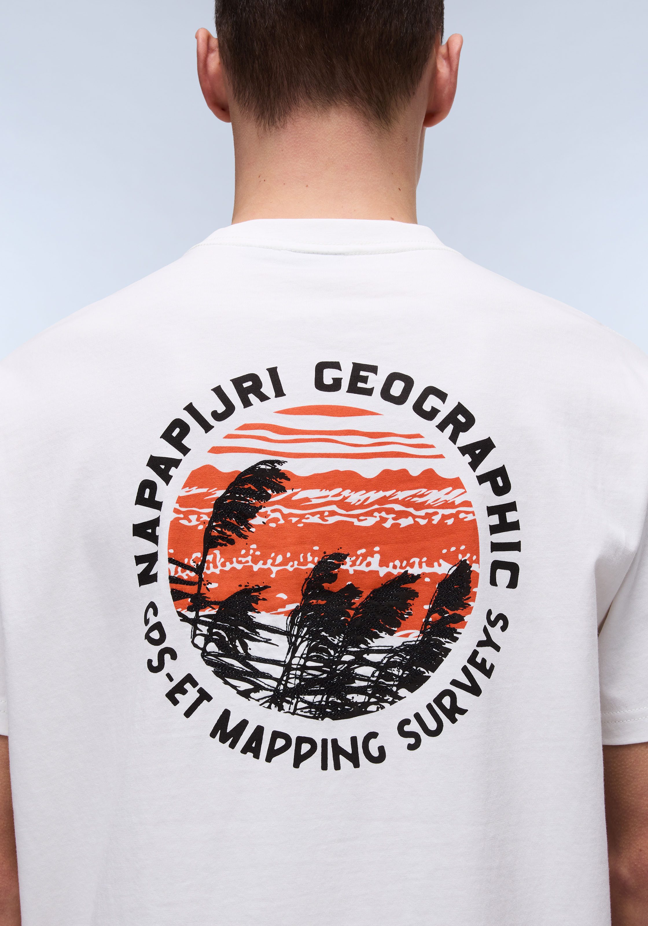 Napapijri Shirt met korte mouwen S-VIGNONI BACK SS Met een ronde hals