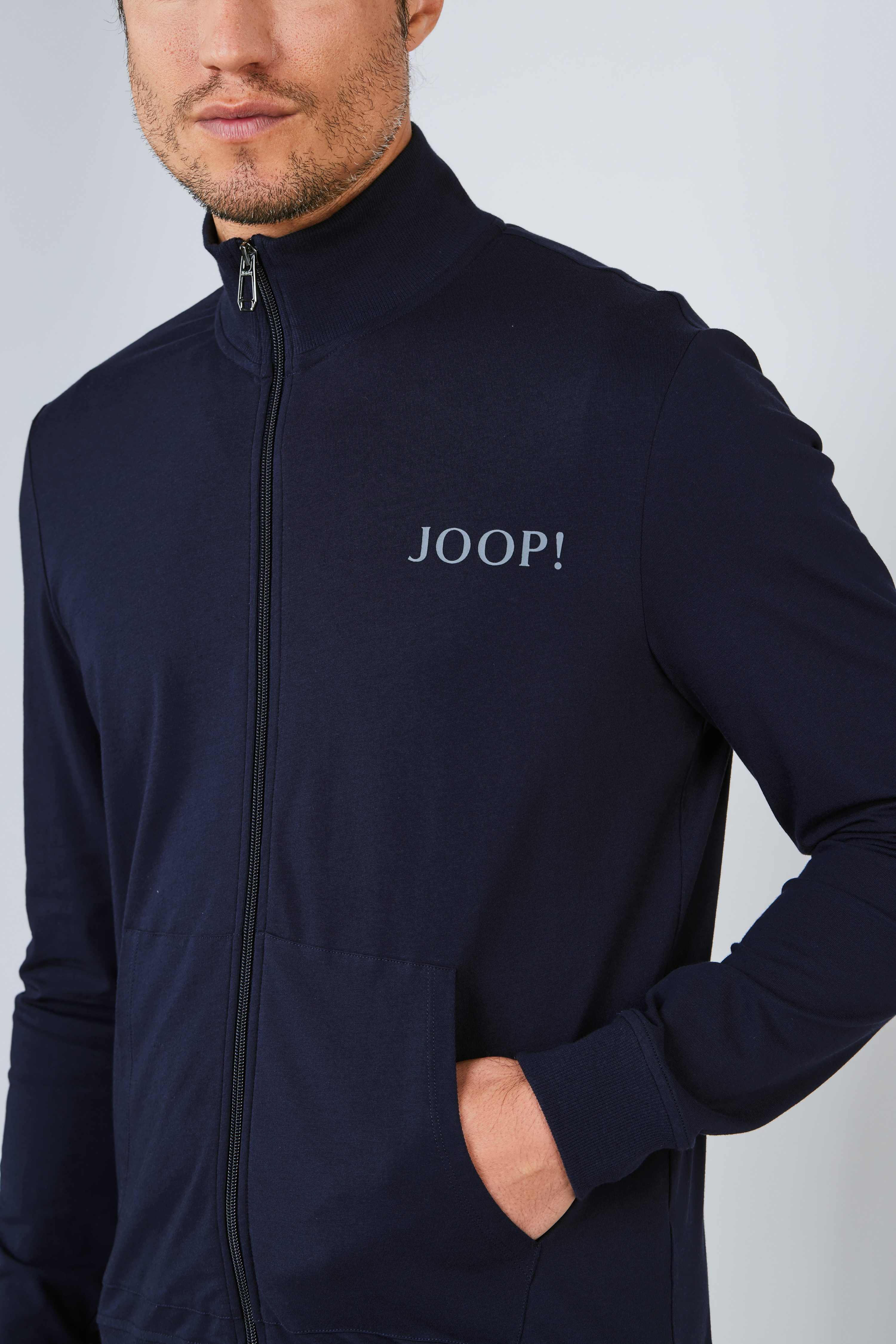 JOOP! Sweatvest Comfort Met staand kraagje