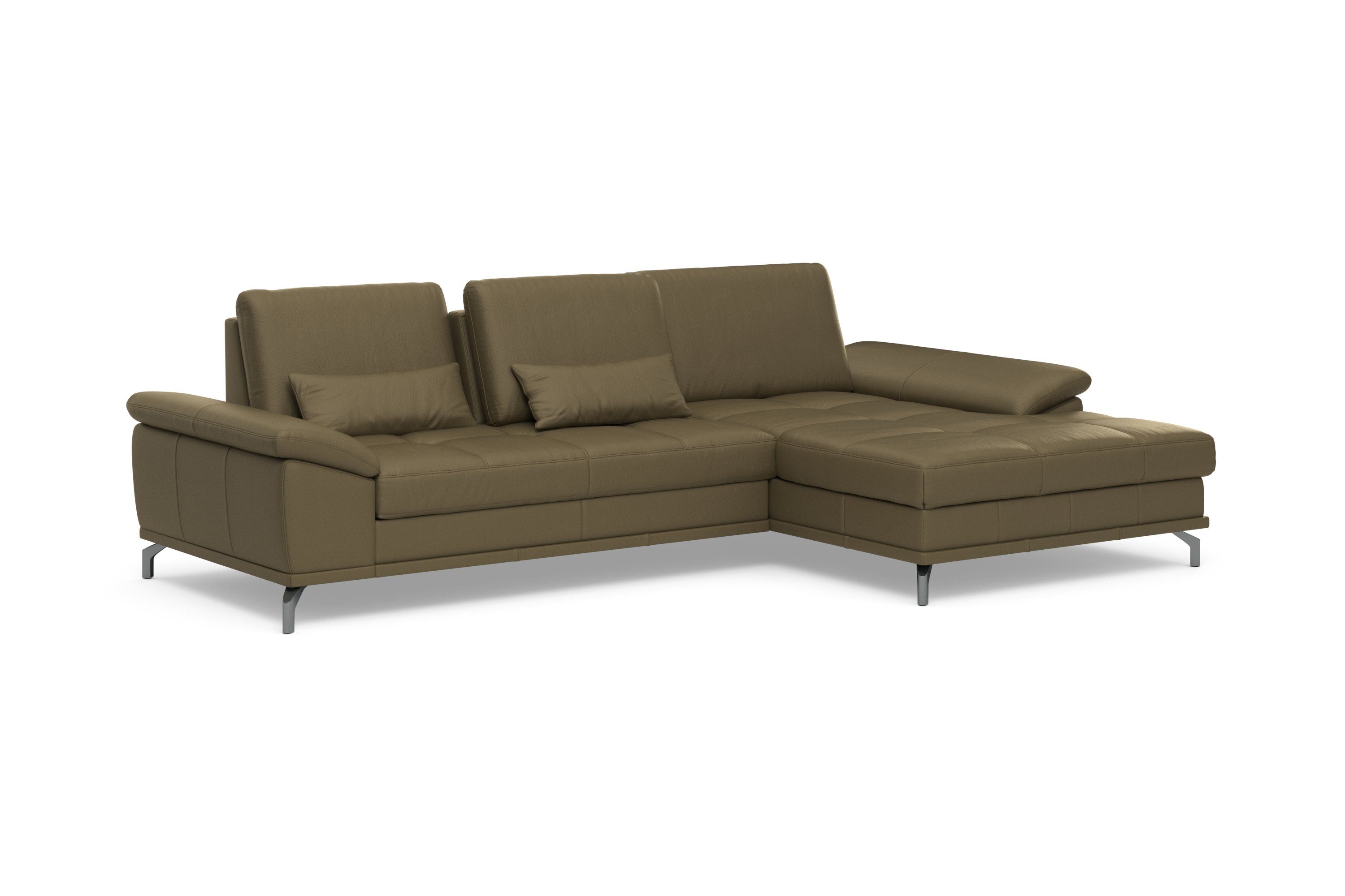 Places of Style Hoekbank Costello L-vorm, met zitdiepteverstelling, armleuningverstelling en