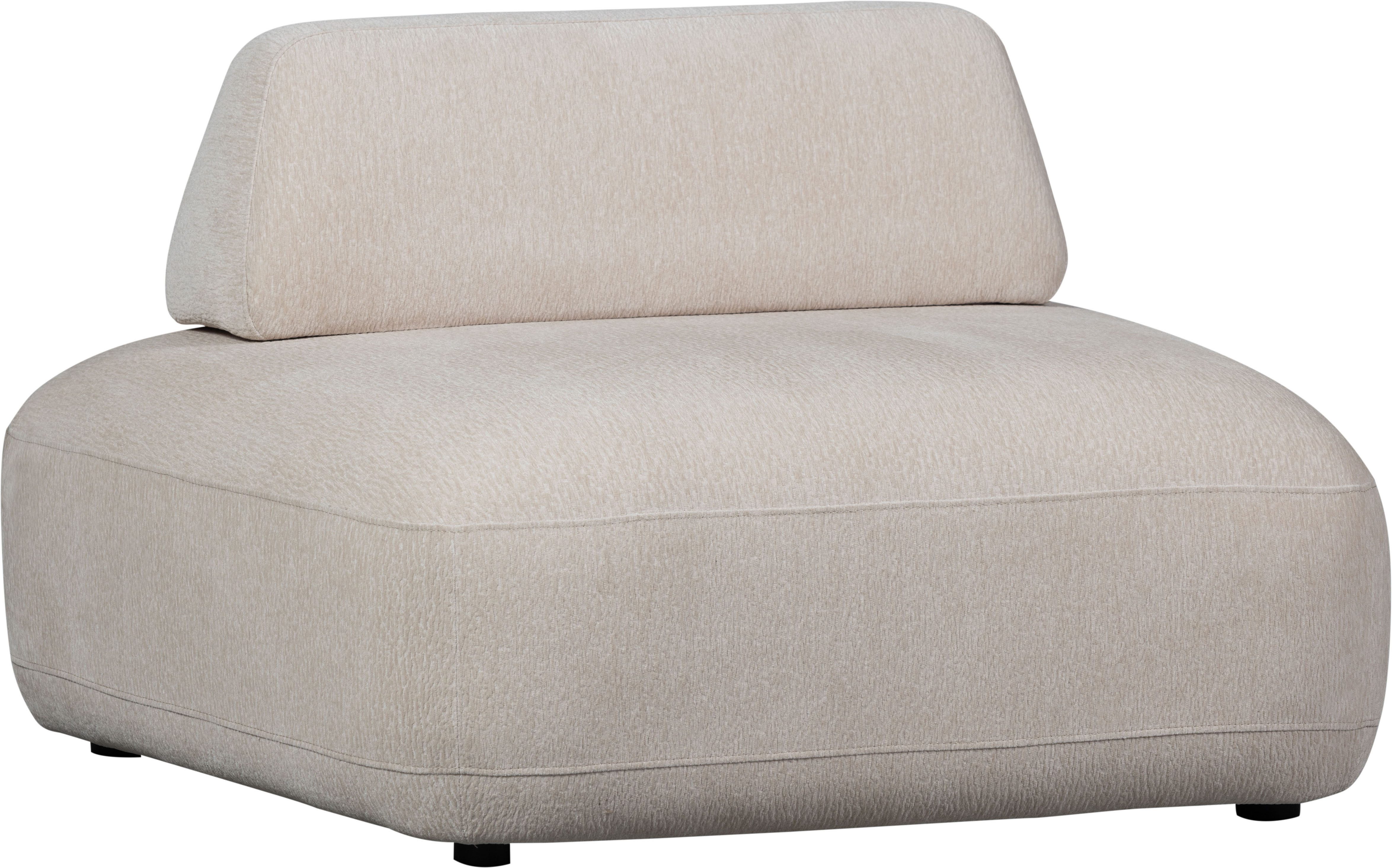 WOOOD Exclusive Fauteuil Sterck Polyester Zand 118x102x41