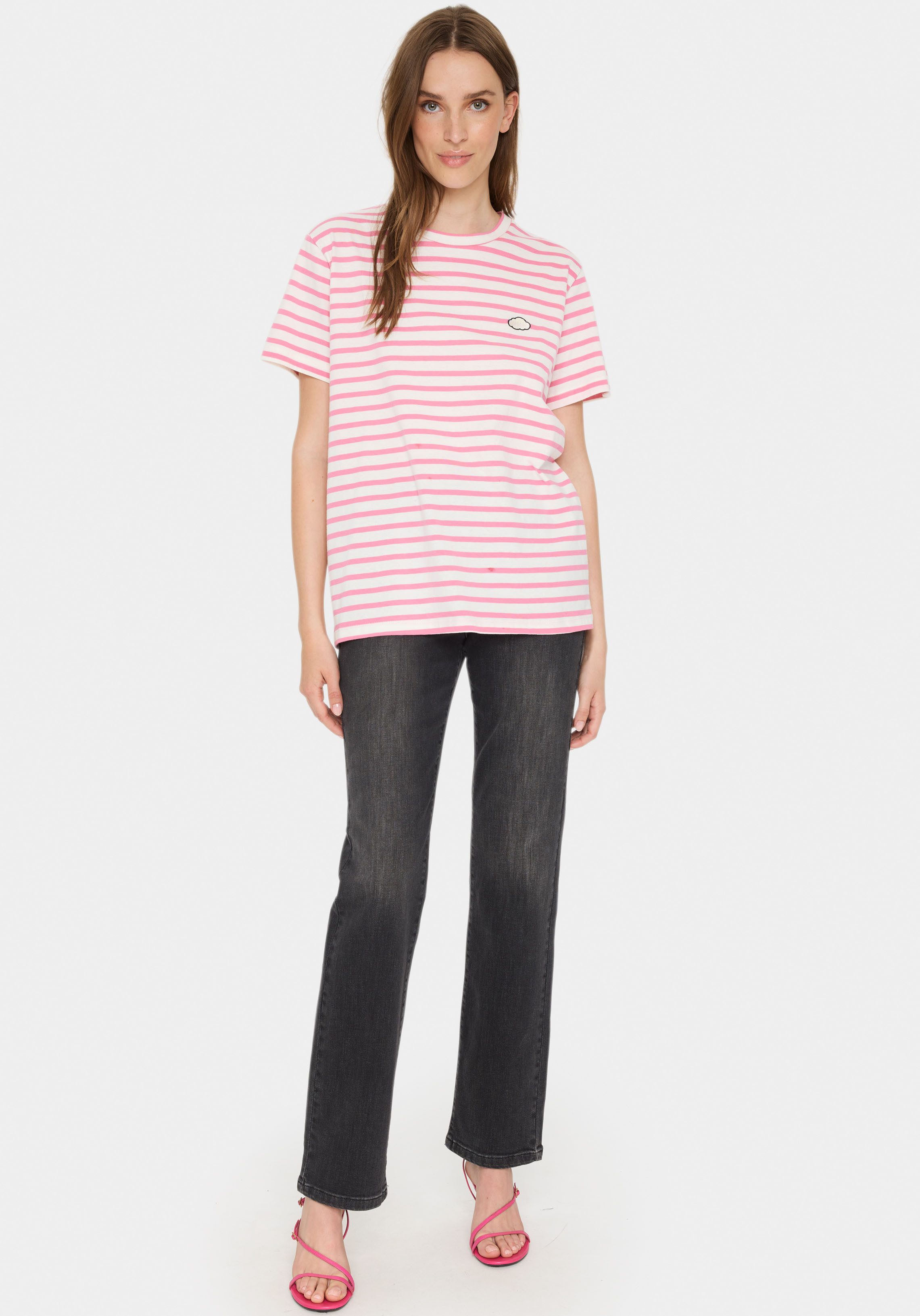 Saint Tropez T-shirt GanikaSZ T-shirt met klein borduursel