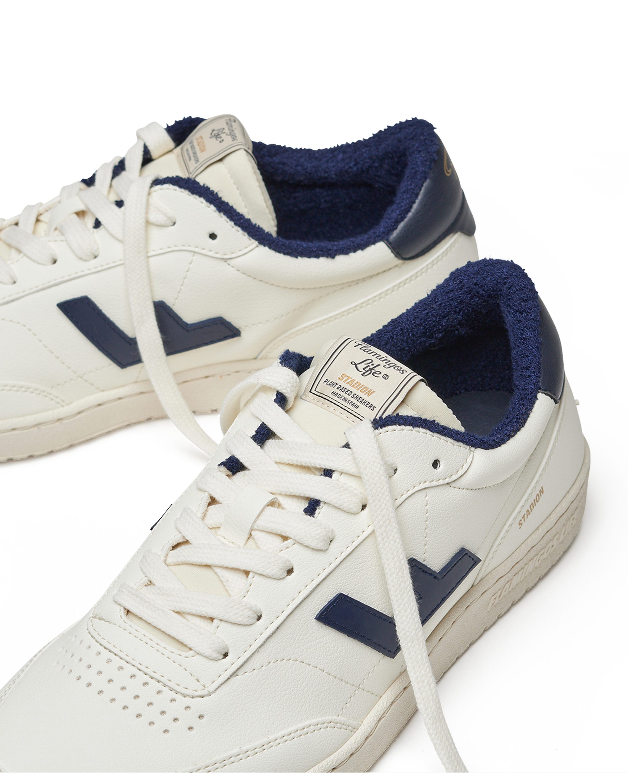MUSTANG Sneakers STADION vegan sneakers, bovenmateriaal van 68% maïsrestanten