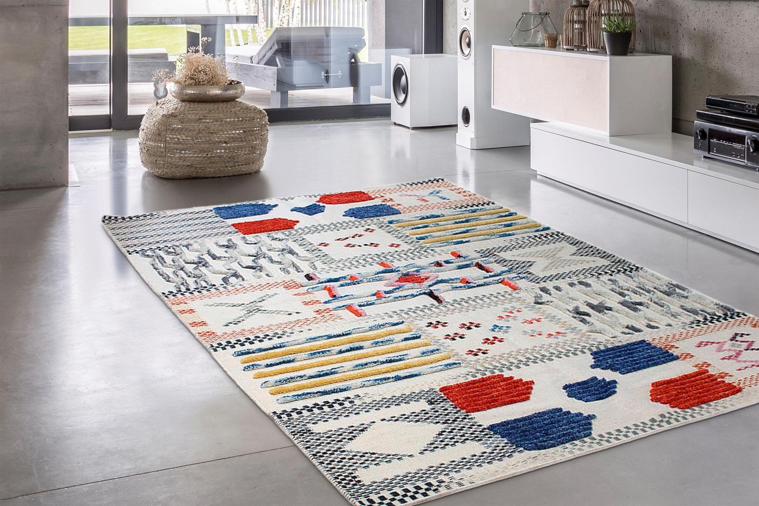 calo-deluxe Vloerkleed Evans 210 Wol met katoen, woonkamer
