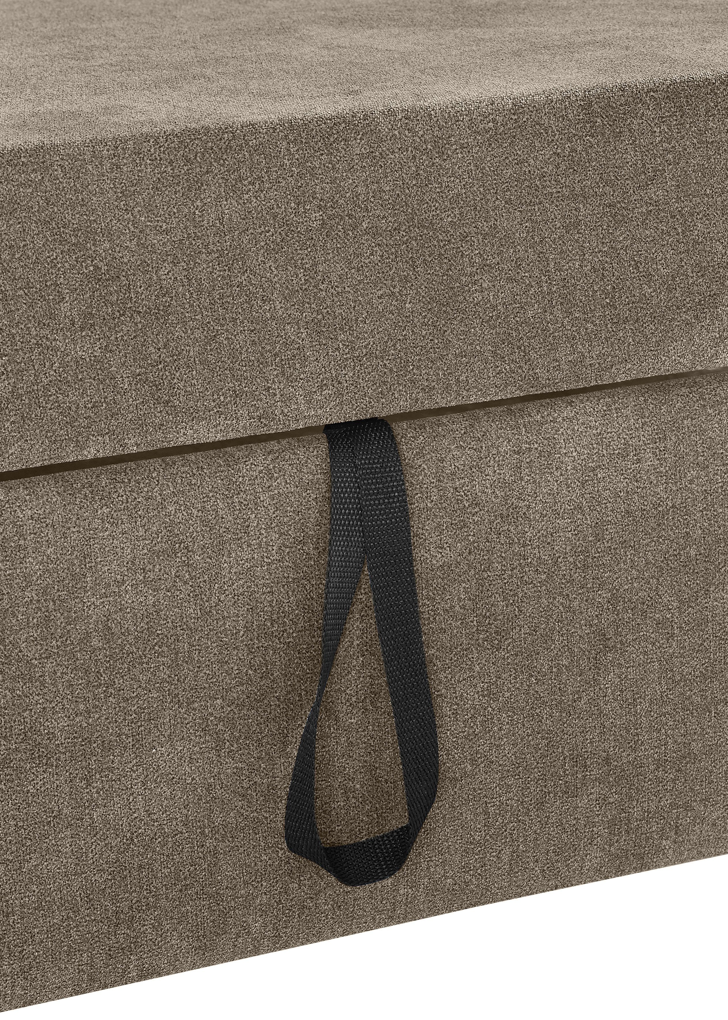 DOMO collection Hoekbank Pegnitz, elegante rugstiksels, comfortabel, L-vorm