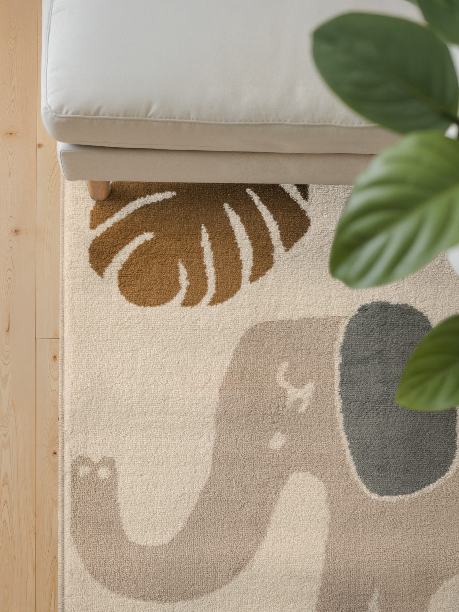 HANSE Home Kindervloerkleed Animal Safari Speeltapijt, stevig, kinderkamer, kortpolig, speelondergrond