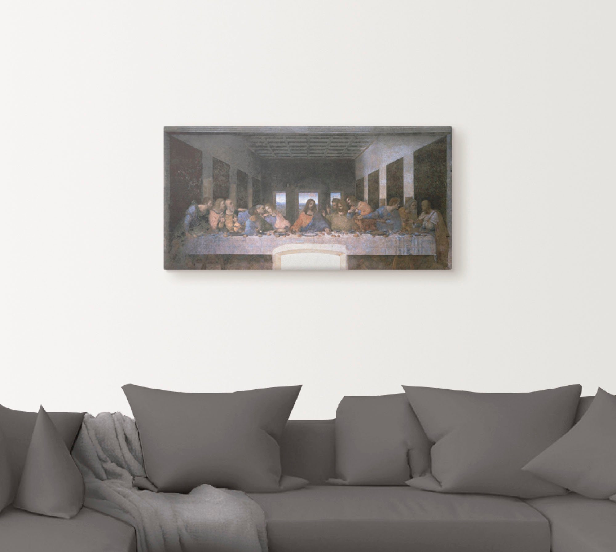 Artland Artprint Het laatste avondmaal als artprint op linnen, muursticker in verschillende maten