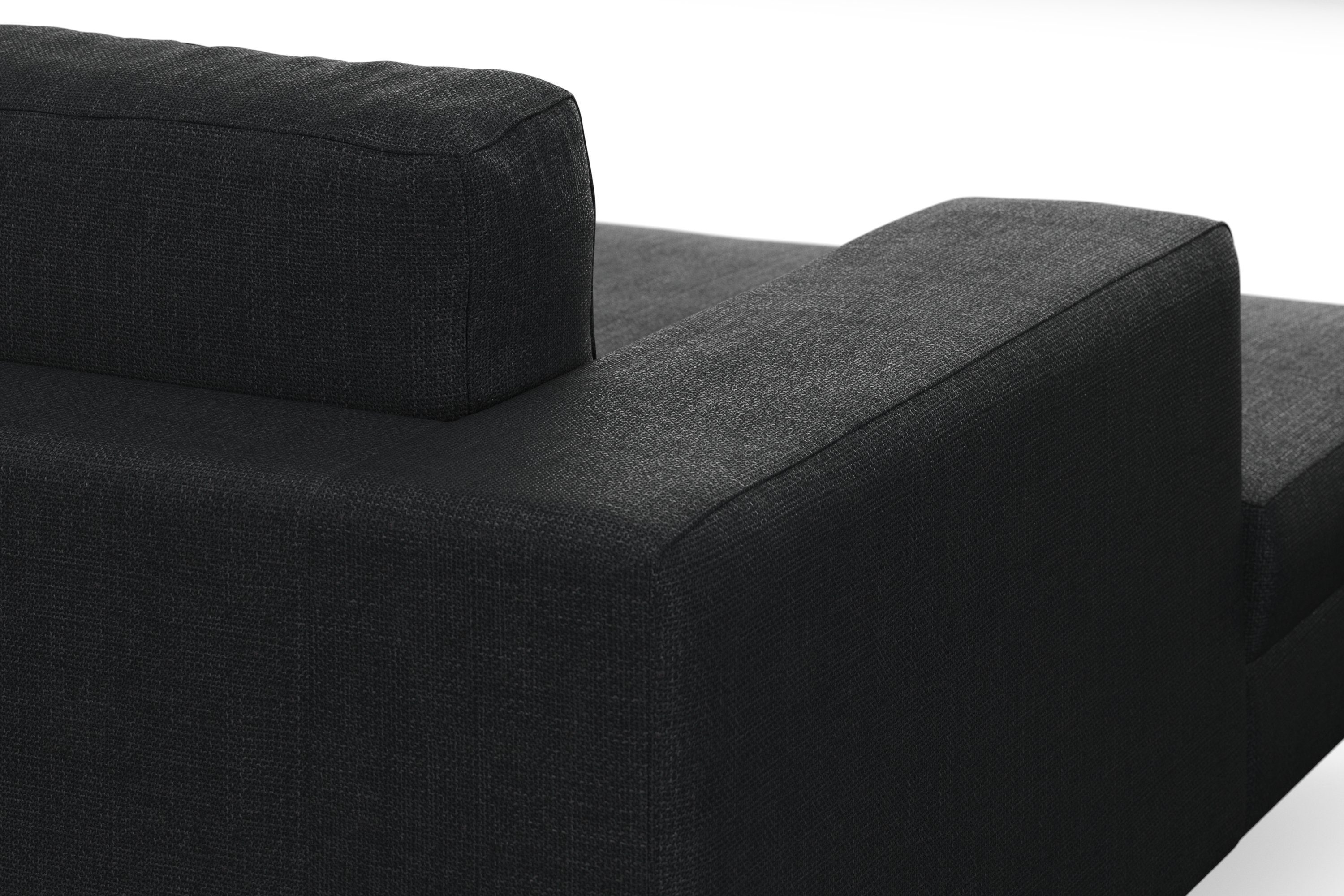DOMO collection Zithoek Modica U-vorm XXL, in een moderne look met 2 royale récamiers, ook in cord