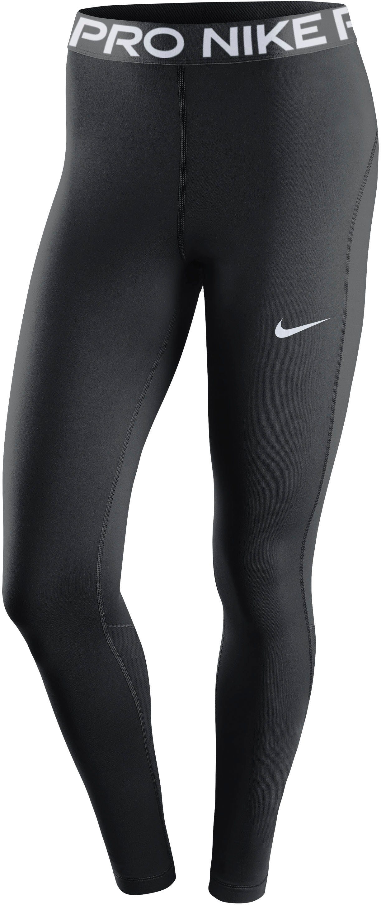 Nike Trainingstights PRO WOMEN'S MID-RISE MESH-PANELED LEGGINGS