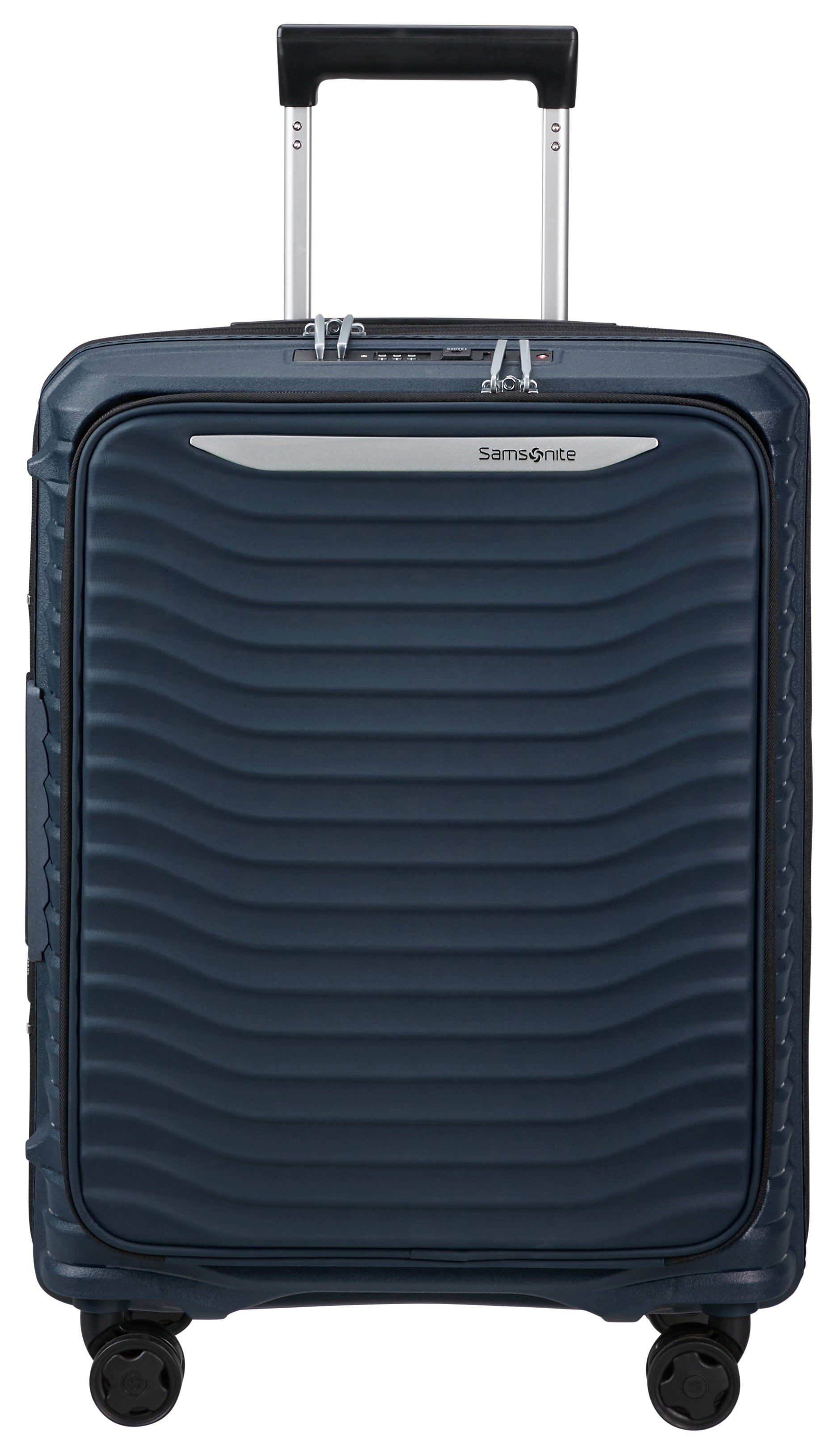 Samsonite Hardshell-trolley UPSCAPE 55 Easy-access voorkant vak handbagage harde koffer TSA-cijferslot unisex koffers & reistassen maat 55 cm blauw
