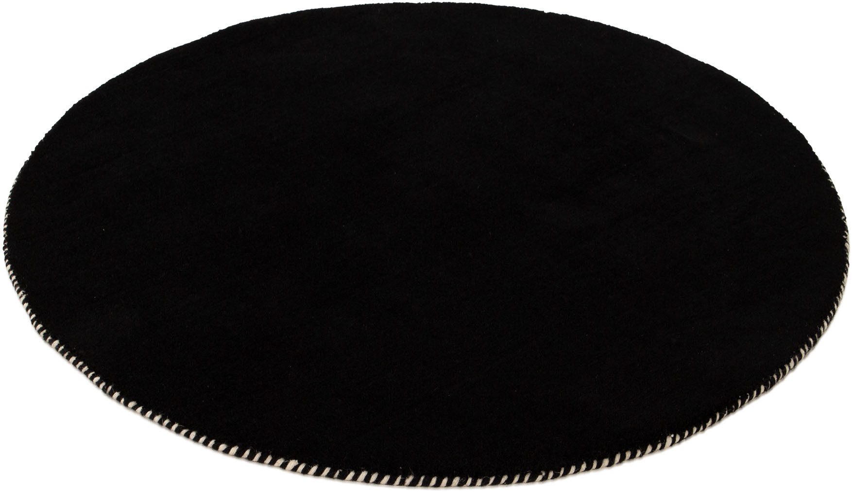 carpetfine Wollen kleed Gabbeh Lola Uni met natuurlijk plantaardig materiaal handgeweven, ook als loper