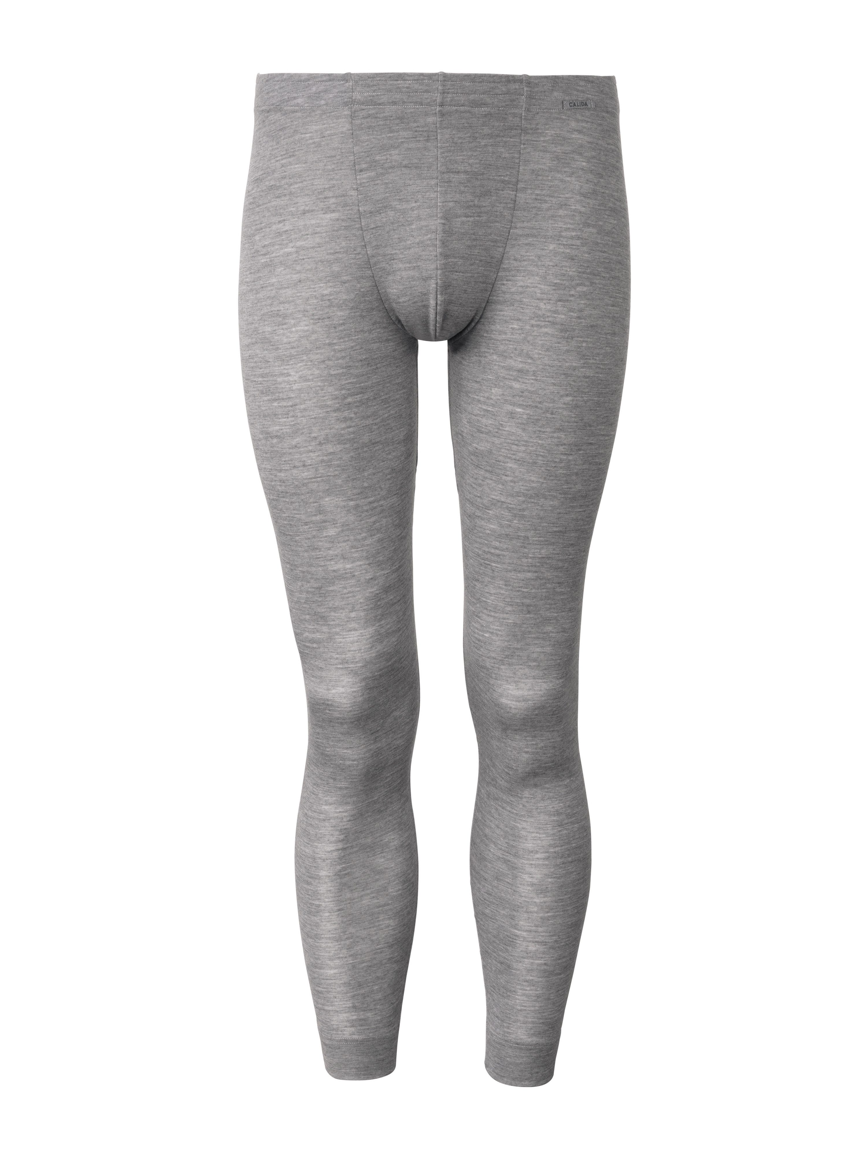 CALIDA Legging Wool & Silk verwarmend, ademend, fijnrib-kwaliteit, melè-optiek, zacht