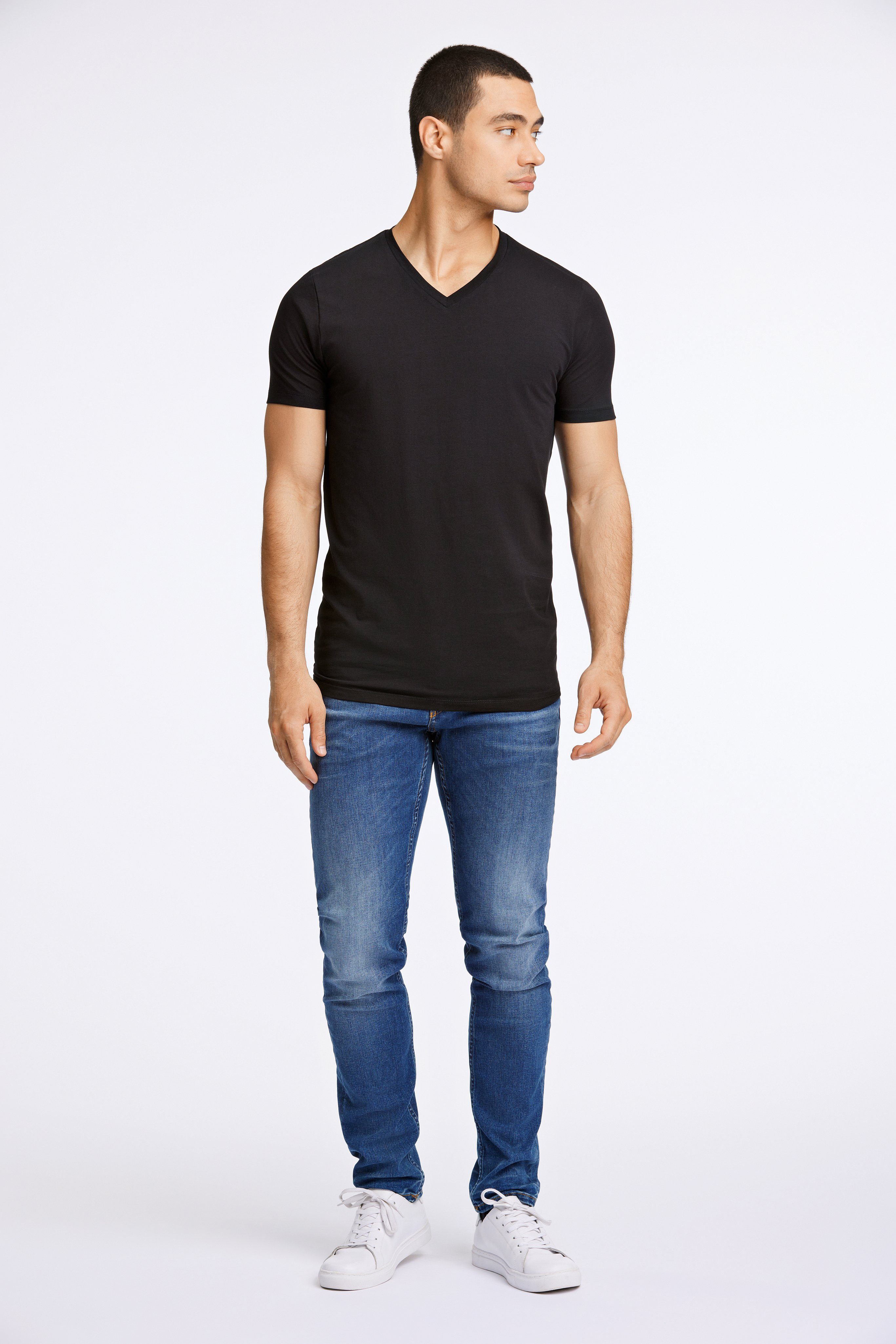 LINDBERGH T-shirt met v-hals